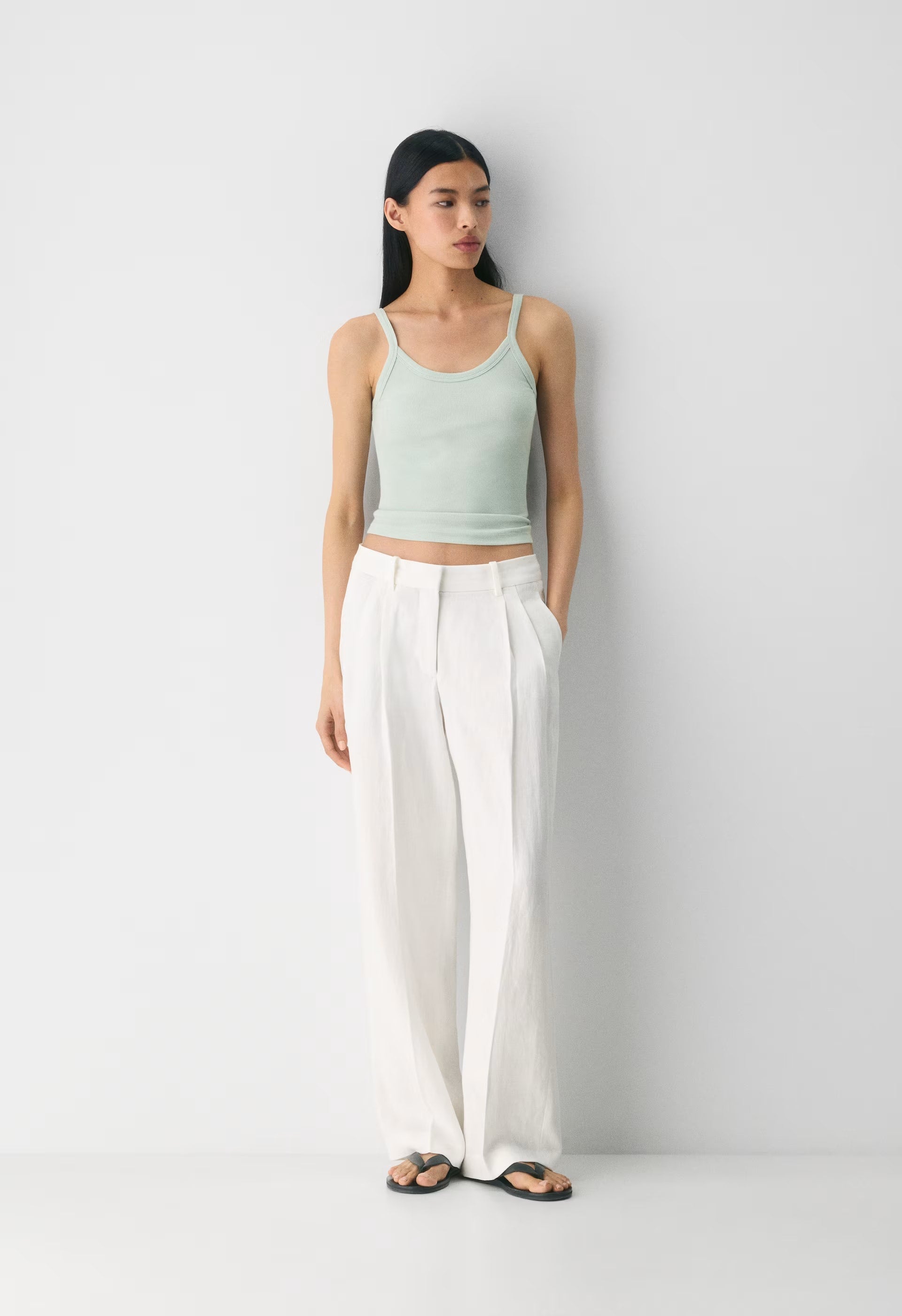 The Effortless Pant™ Lo-Rise - PowerLinen™ - LIGHT BIRCH