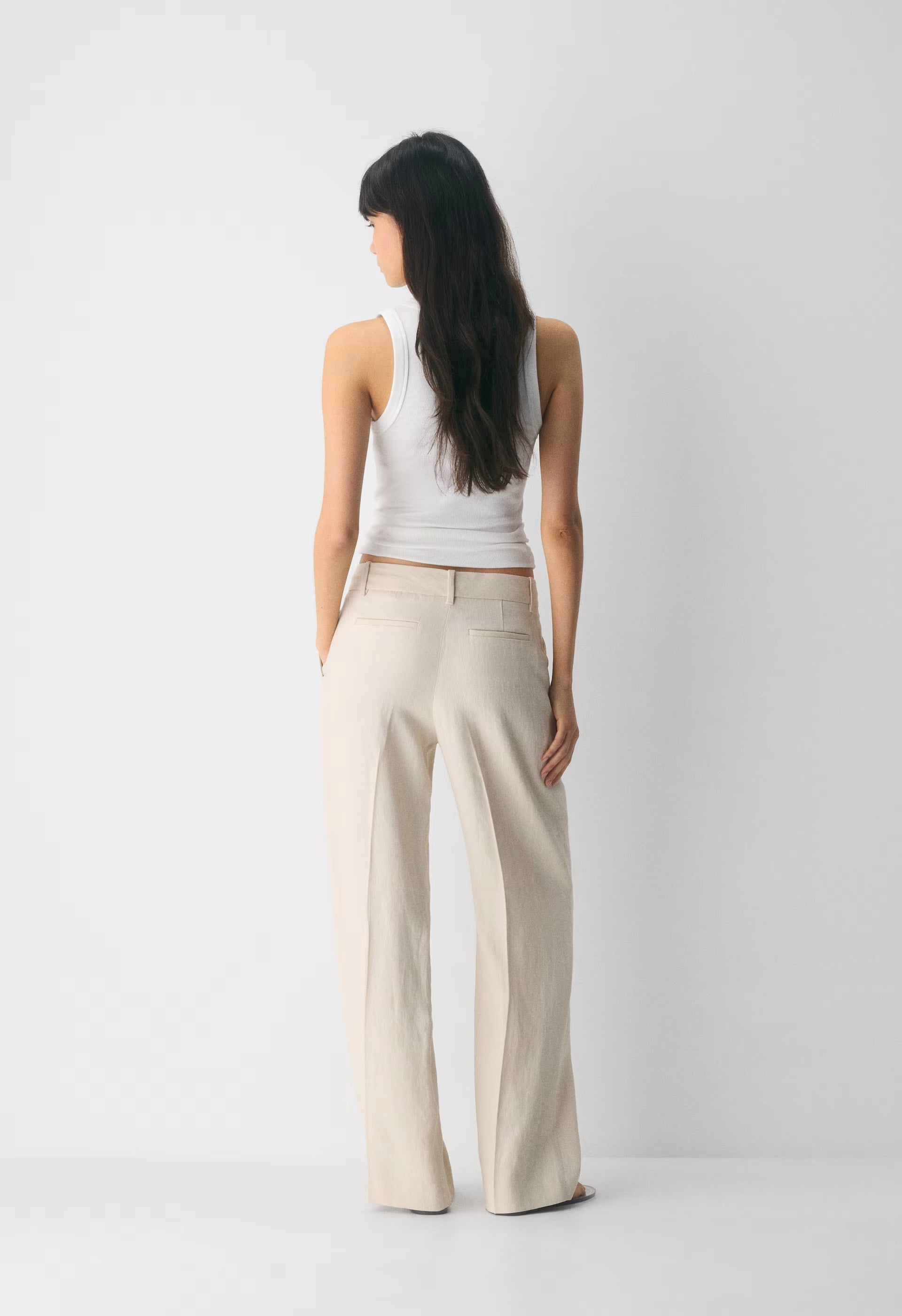 The Effortless Pant™ Lo-Rise - PowerLinen™ - COOL BEIGE