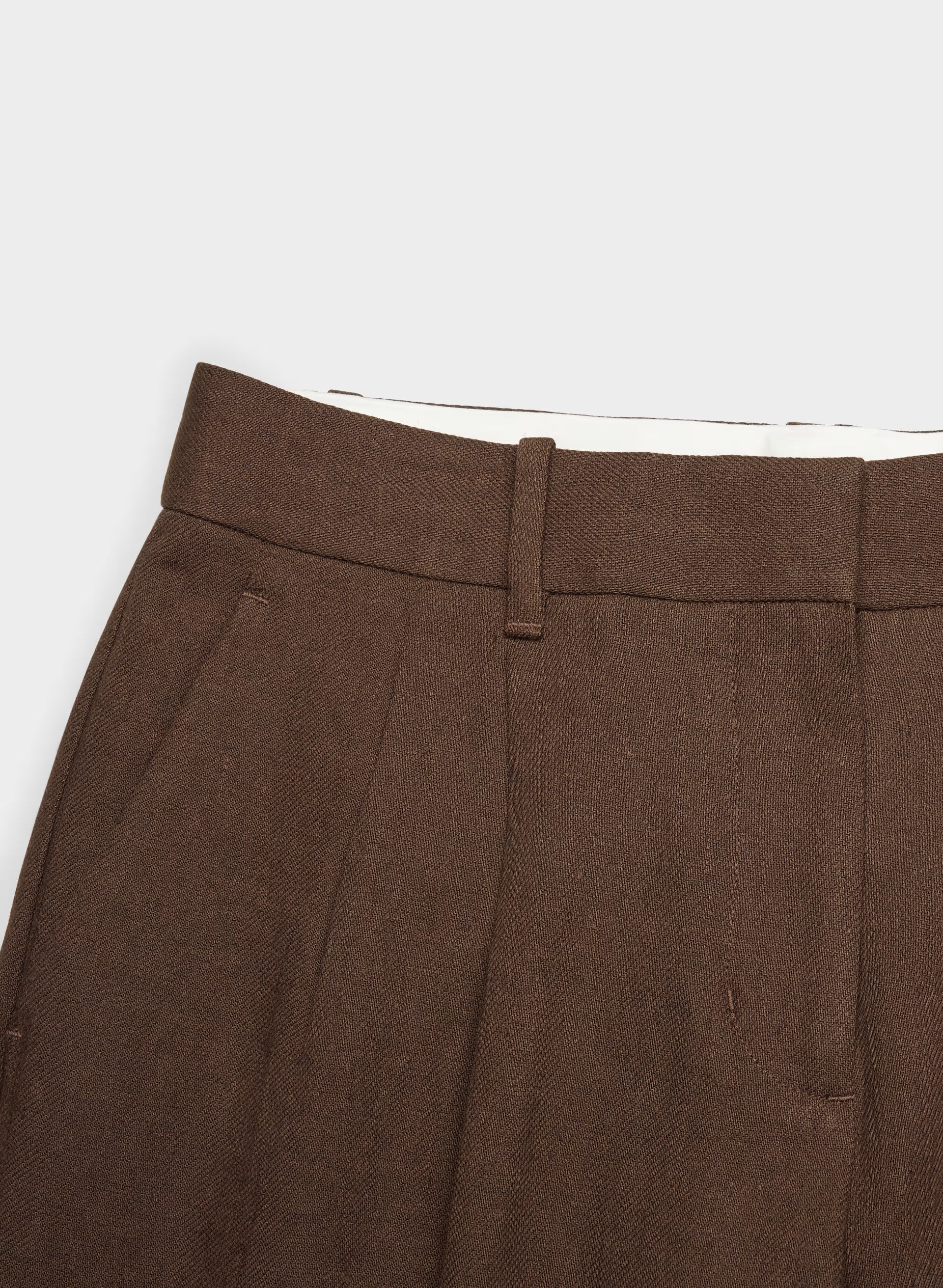The Effortless Pant™ Lo-Rise - PowerLinen™ - RICH MOCHA BROWN