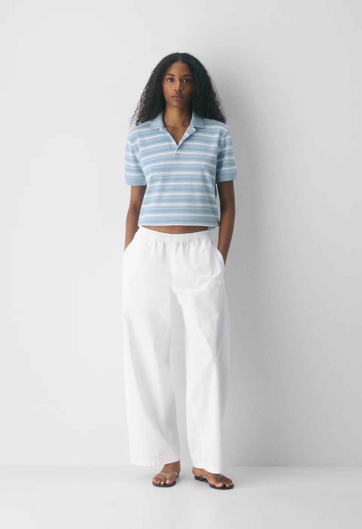 Voltage Barrel Pant - WHITE