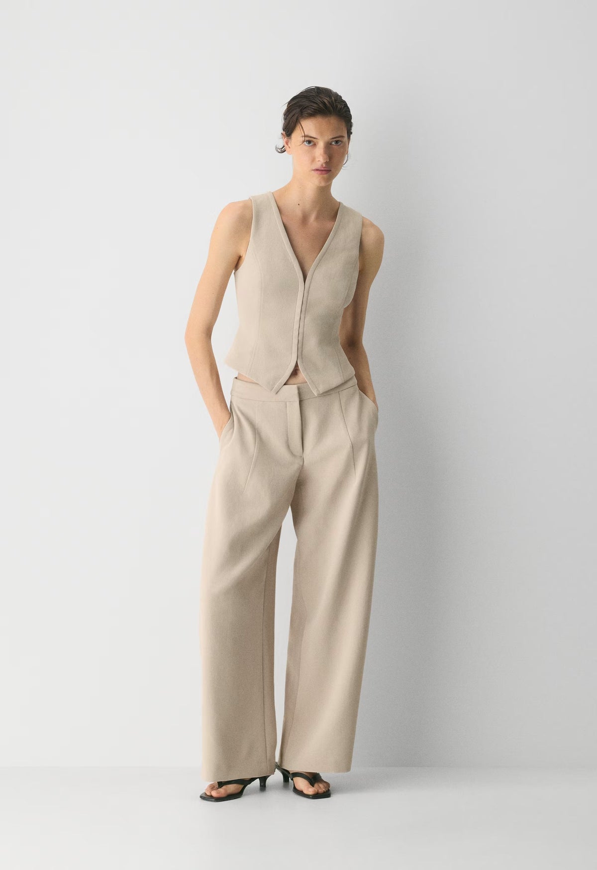 Helix Barrel Pant - Crepette™ - MARCONA BEIGE