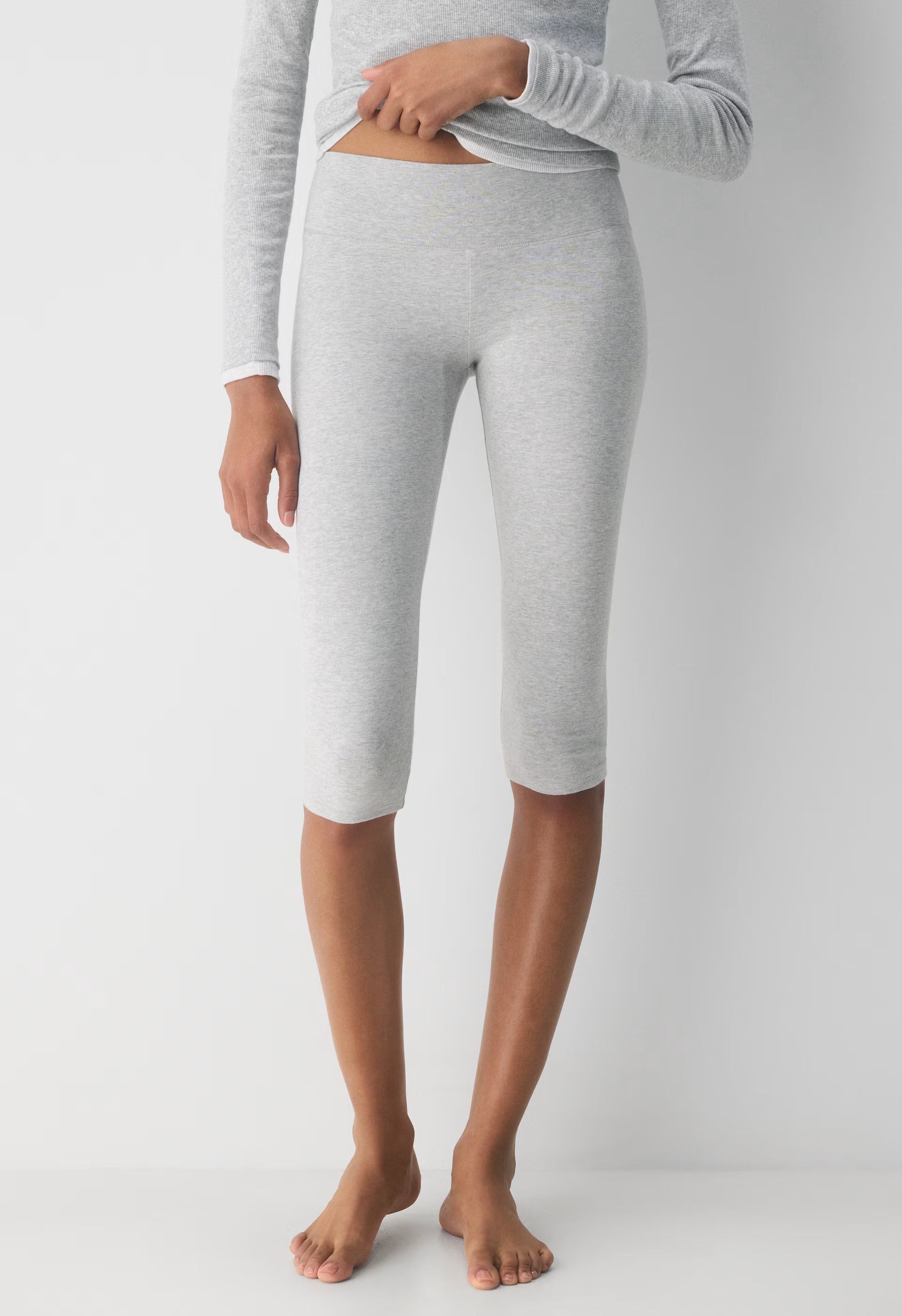 HomeStretch™ Smooth Lofi Capri - HEATHER CHROME