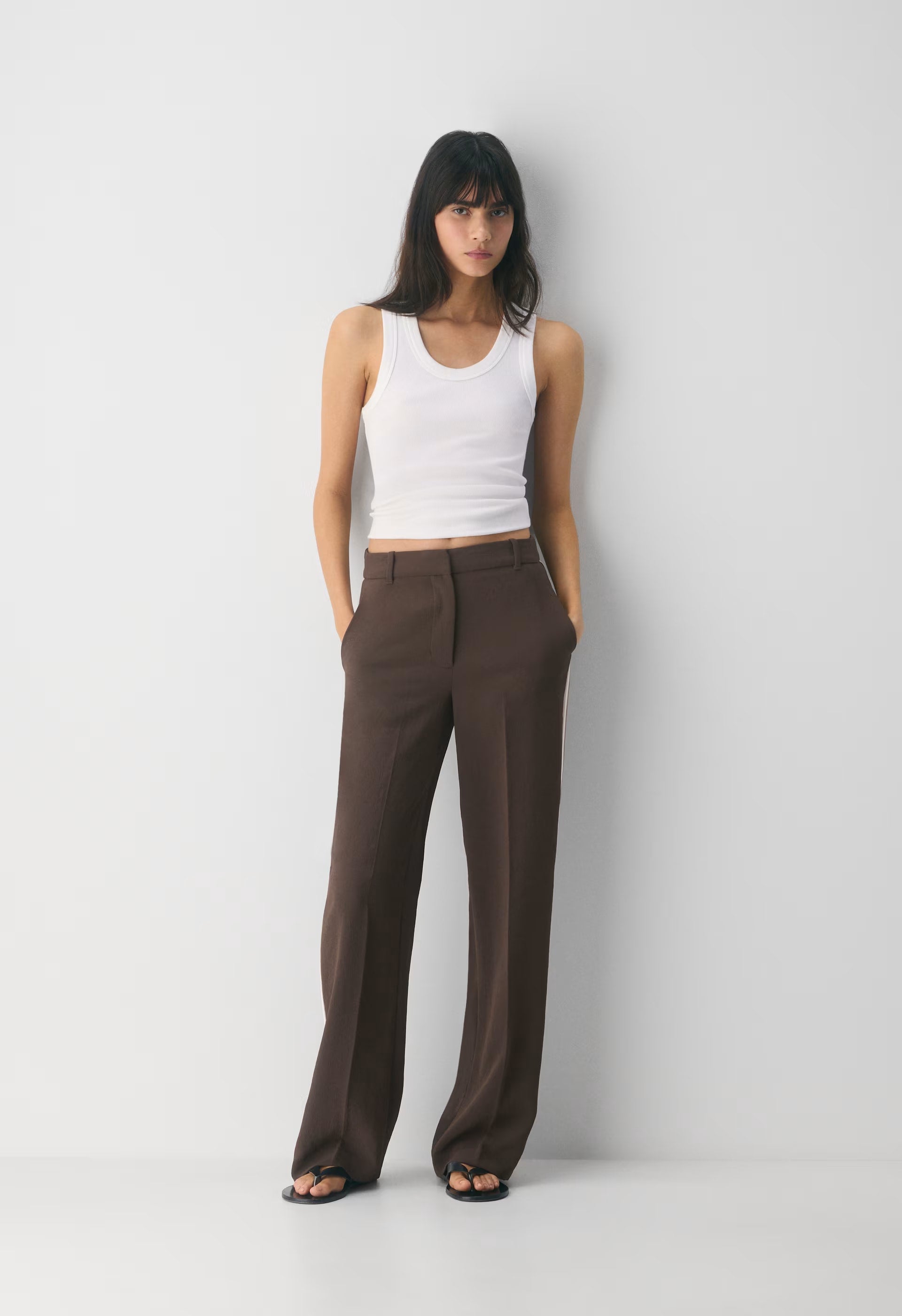 Agency Pant - Crepette™ - RICH MOCHA BROWN/MULTI