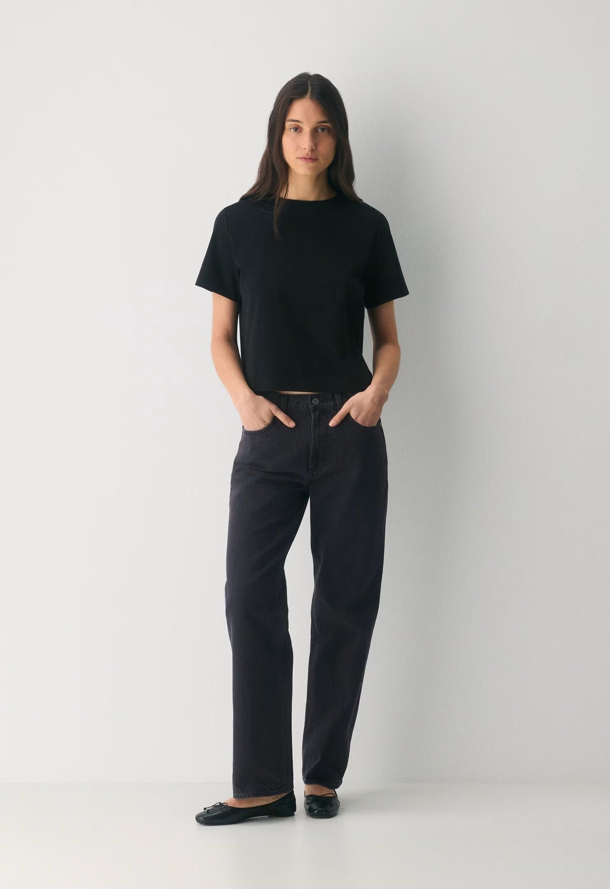 Denim Forum The '90s Iggy Lo-Rise Baggy Jean - BLACK EYELINER