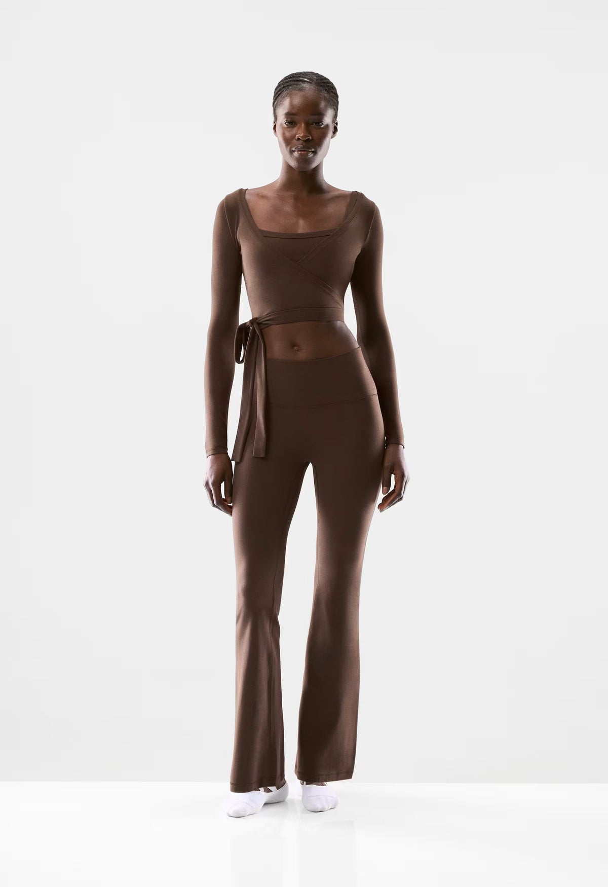 BUTTER Cheeky Infinite Hi Flare 30 Legging - RICH MOCHA BROWN