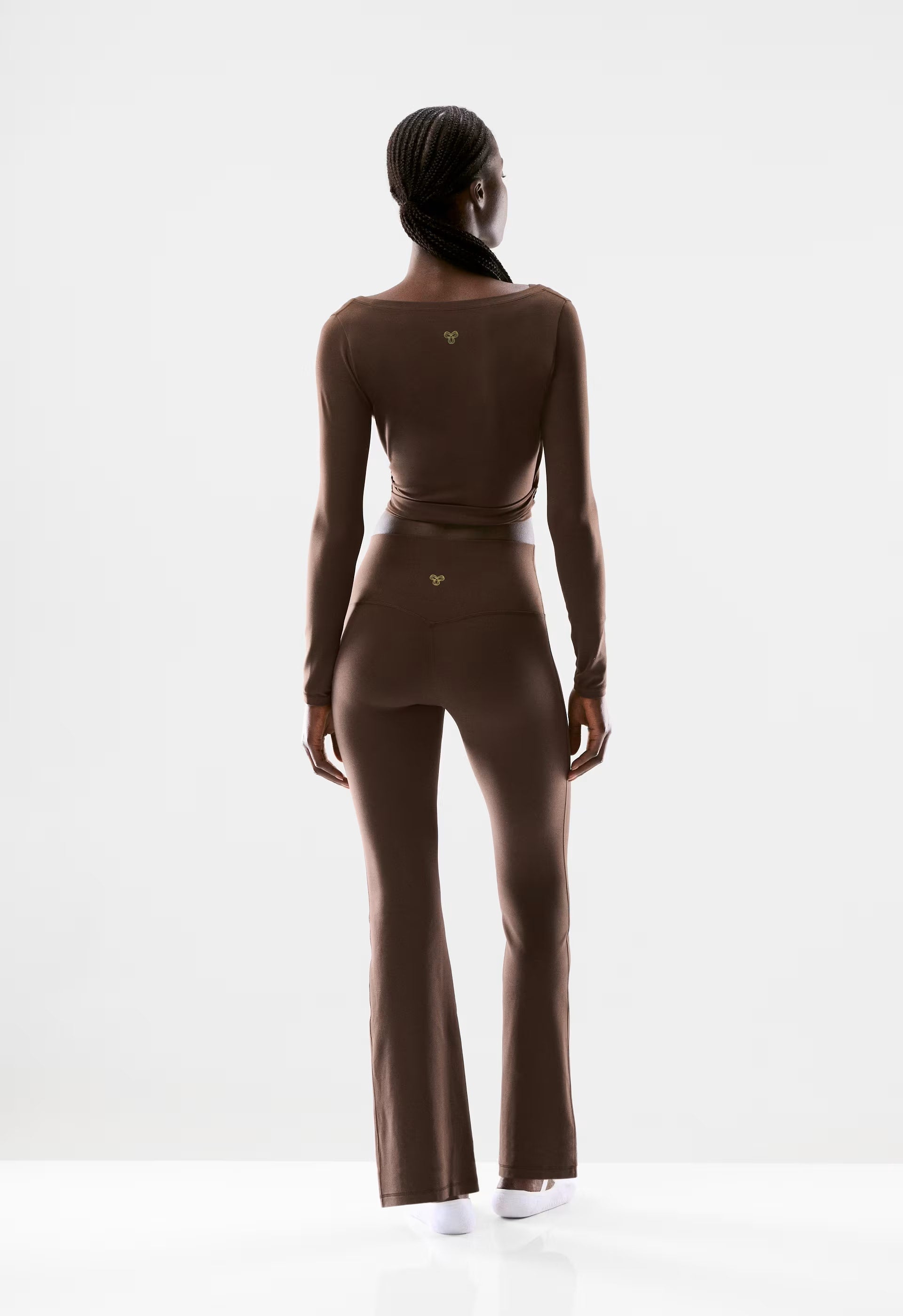 BUTTER Cheeky Infinite Hi Flare 30 Legging - RICH MOCHA BROWN