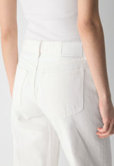 Denim Forum The Farrah Lo-Rise Wide Jean - A LITTLE WHITE LIE