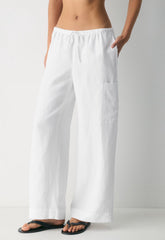 Joist Cargo Pant - CruiseLinen™ - WHITE