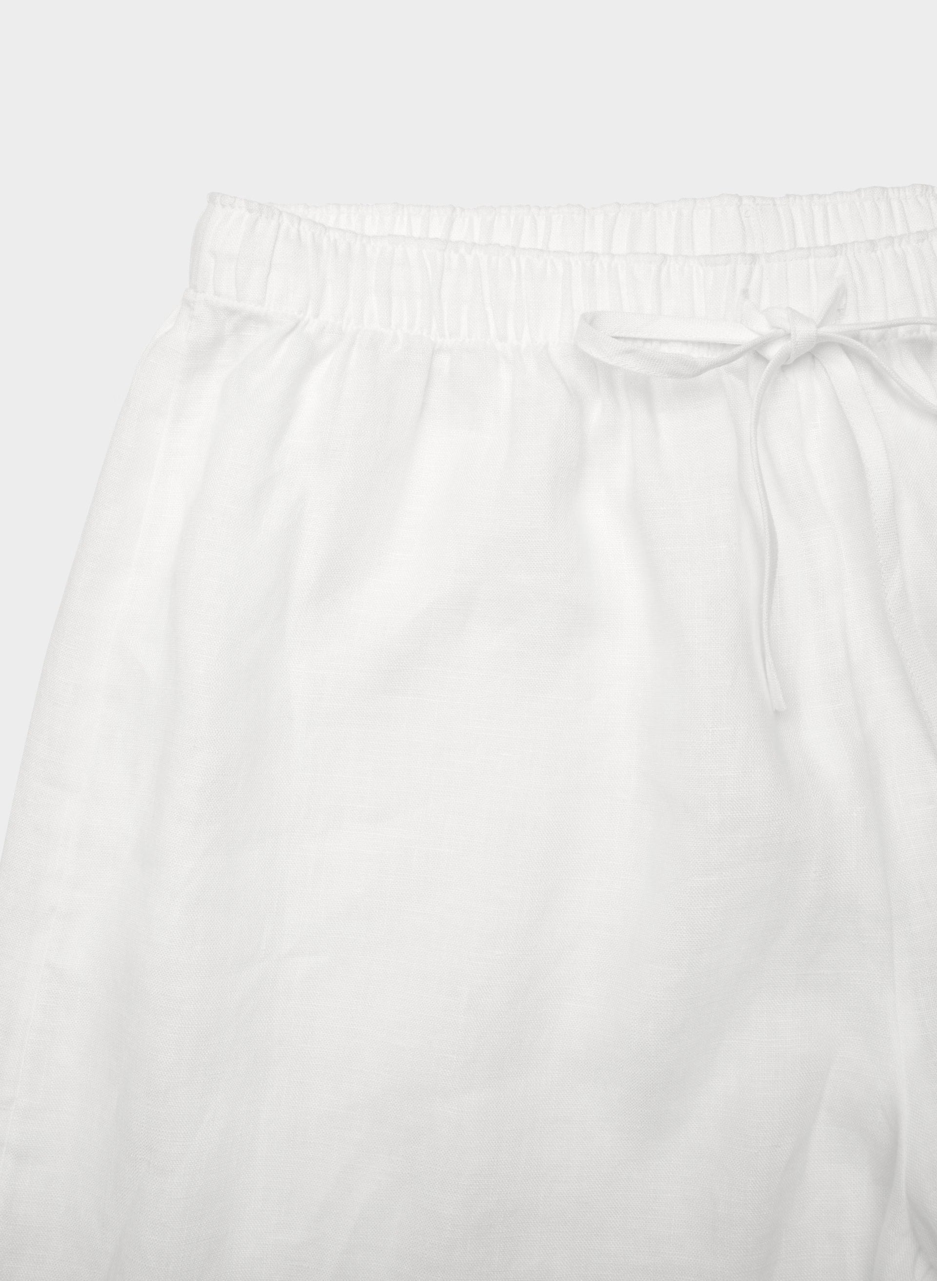 New Globetrot Linen Pant - WHITE
