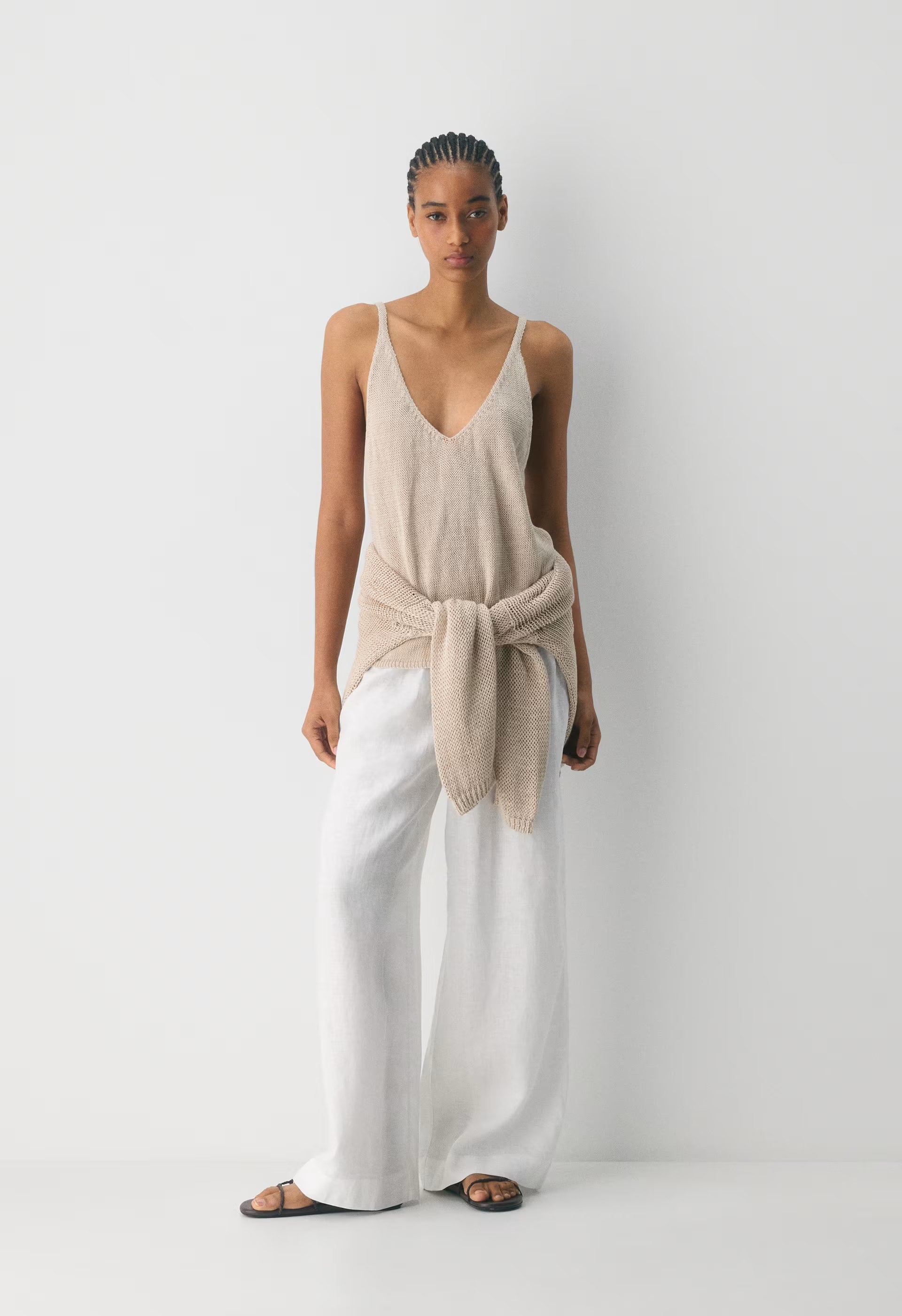 New Globetrot Linen Pant - WHITE