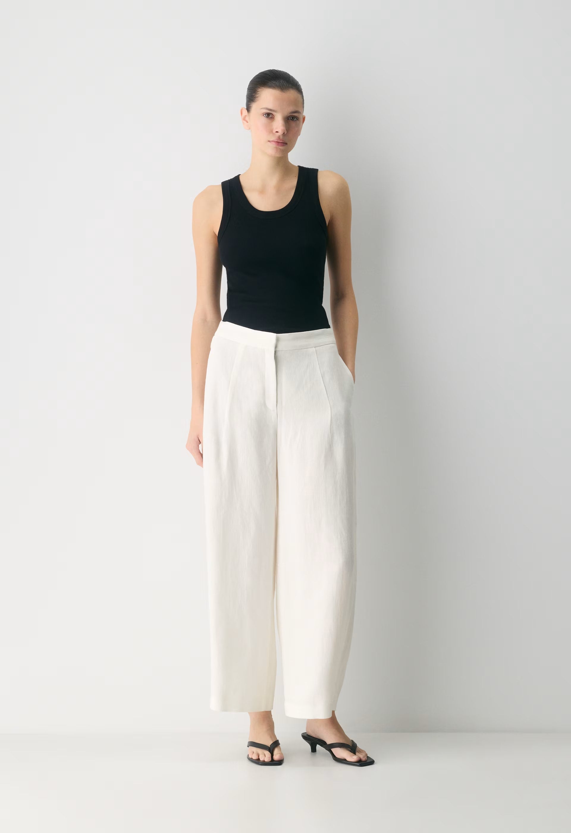 Consort Barrel Pant - PowerLinen™ - UNDYED DARK ECRU