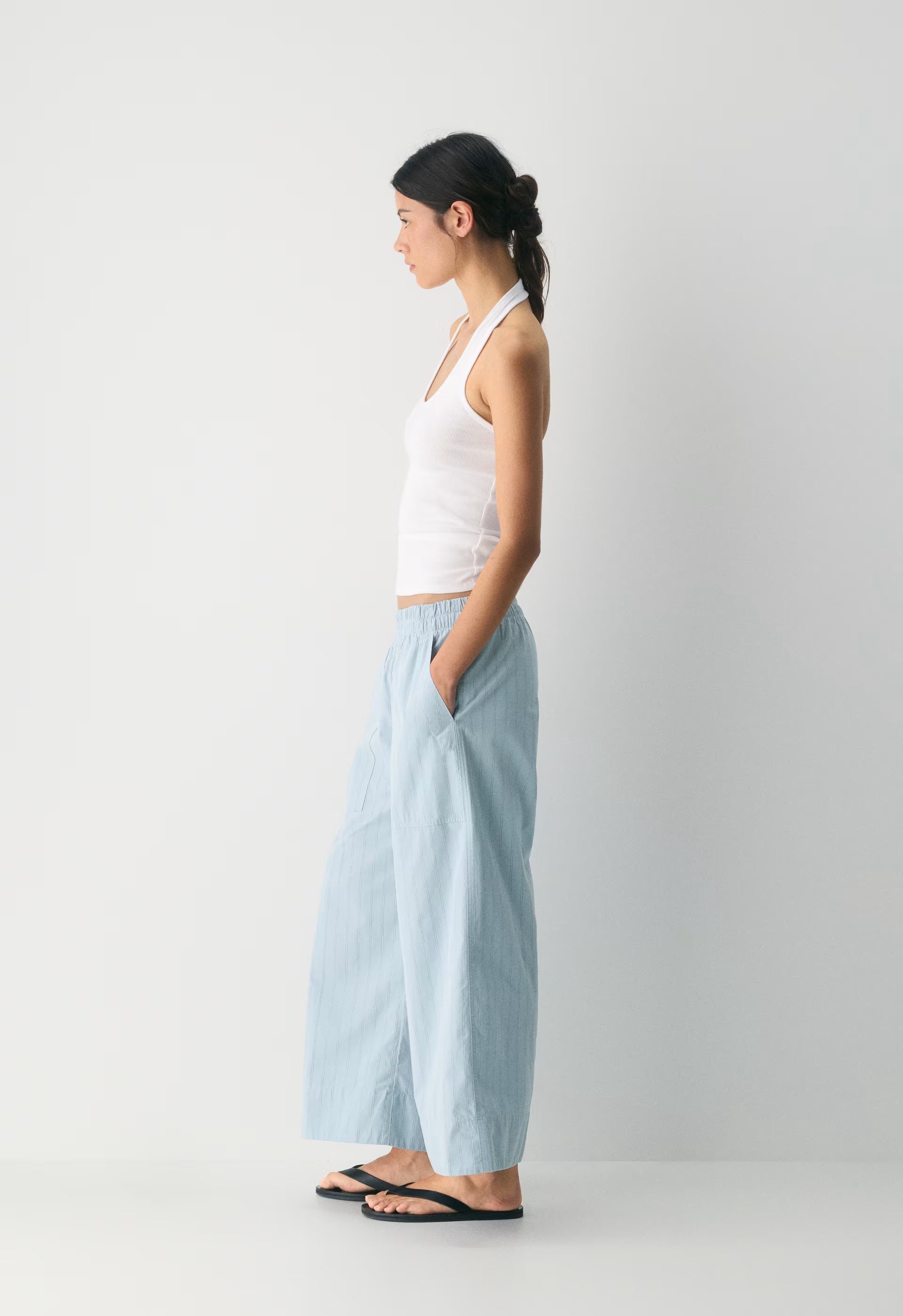 Honeybee Pant - FRNCHBLE/WHITE