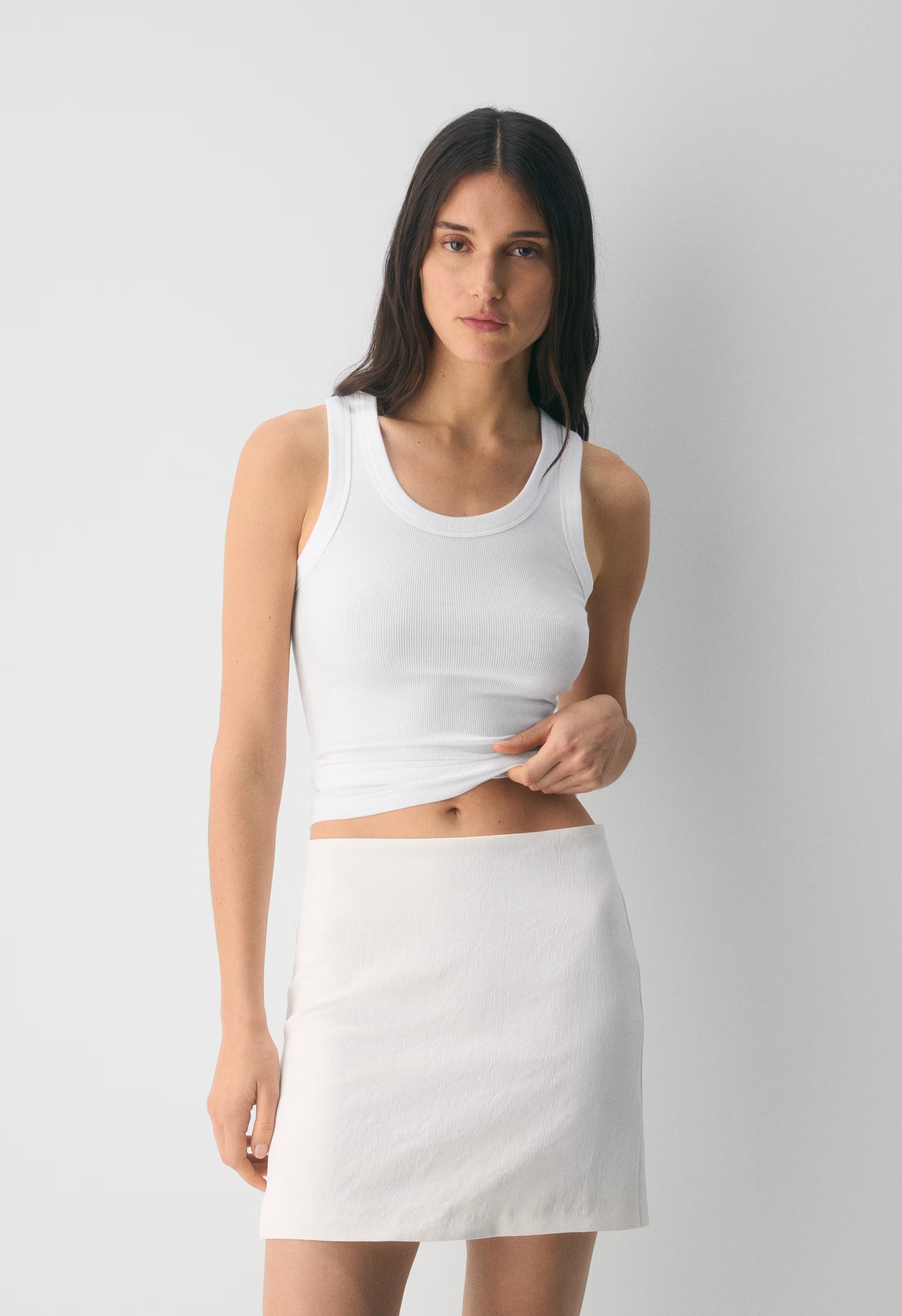 Classic Mini Skirt - Crepette™ - LIGHT BIRCH