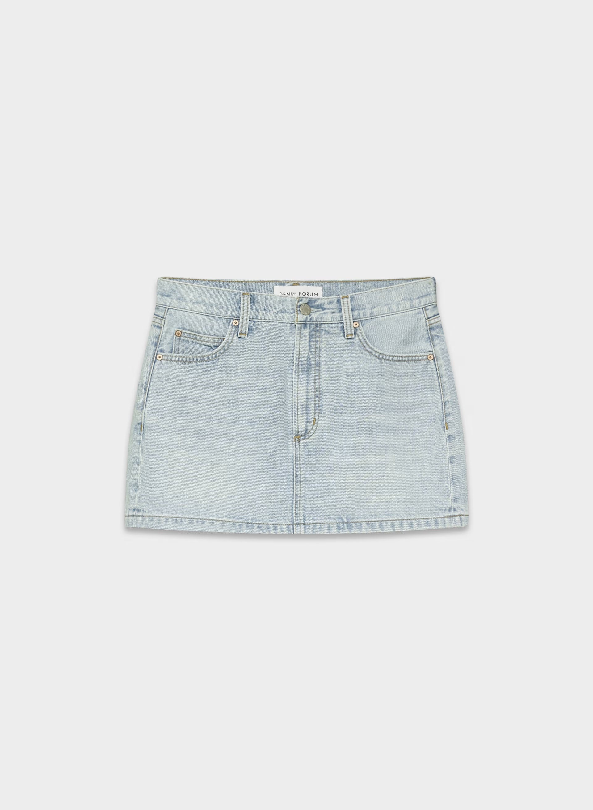 Denim Forum The '90s Ricci Denim Skirt - 15 YRS BRL THR BLEU