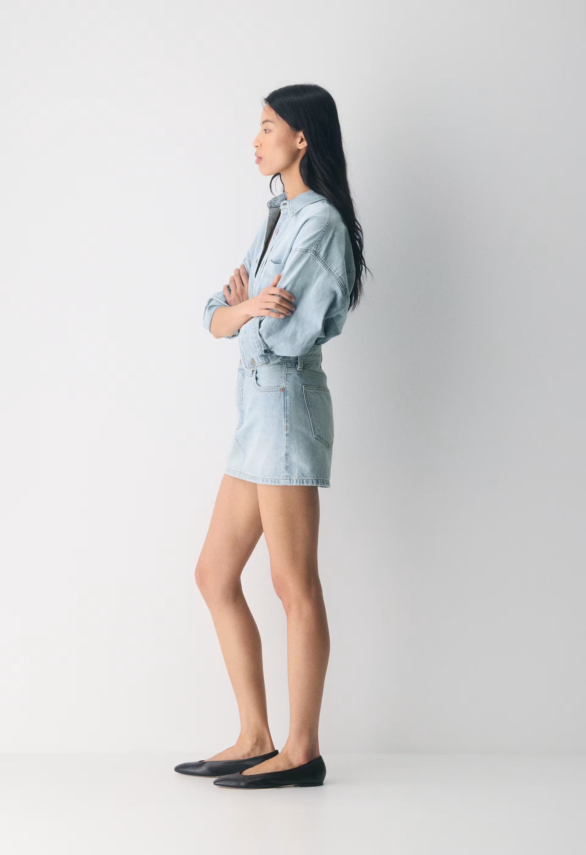 Denim Forum The '90s Ricci Denim Skirt - 15 YRS BRL THR BLEU