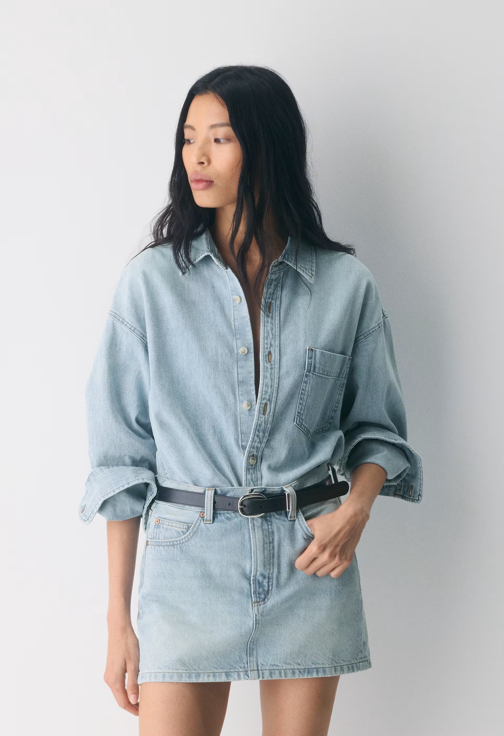 Denim Forum The '90s Ricci Denim Skirt - 15 YRS BRL THR BLEU