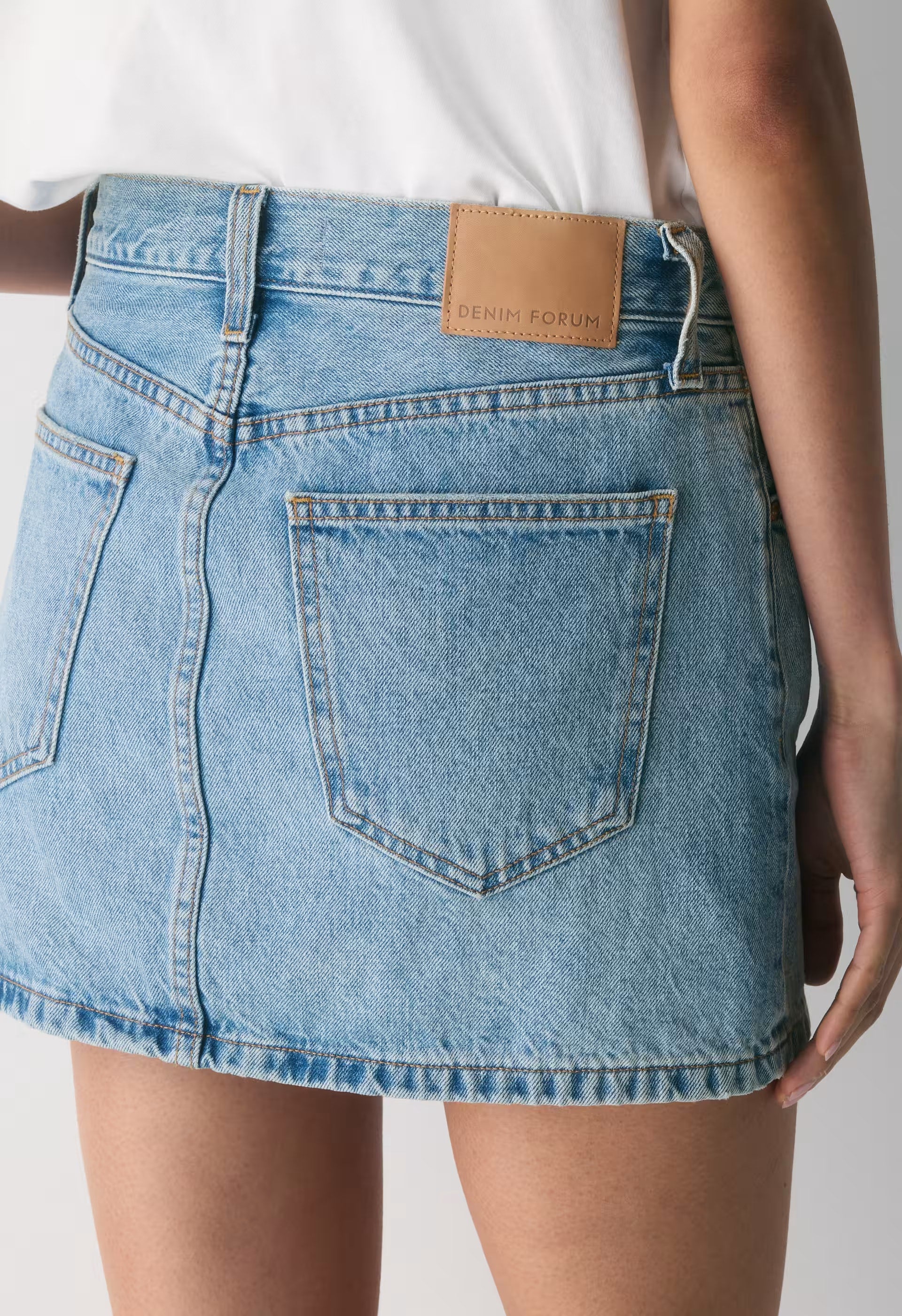 Denim Forum The ‘90s Ricci Micro Denim Skirt - 7 YRS BLEU TABOO
