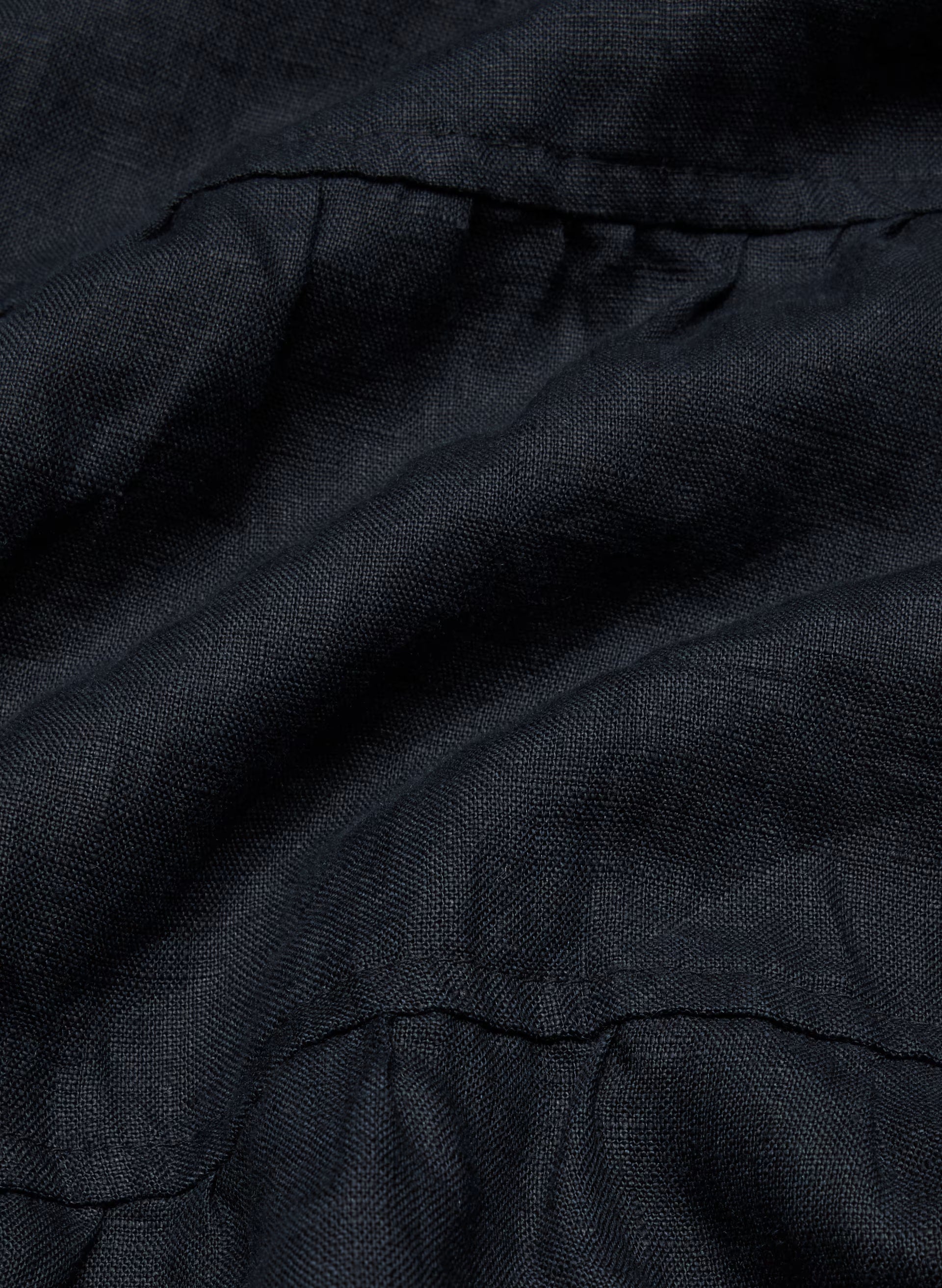 Bouquet Linen Skirt - DARK NIGHT NAVY