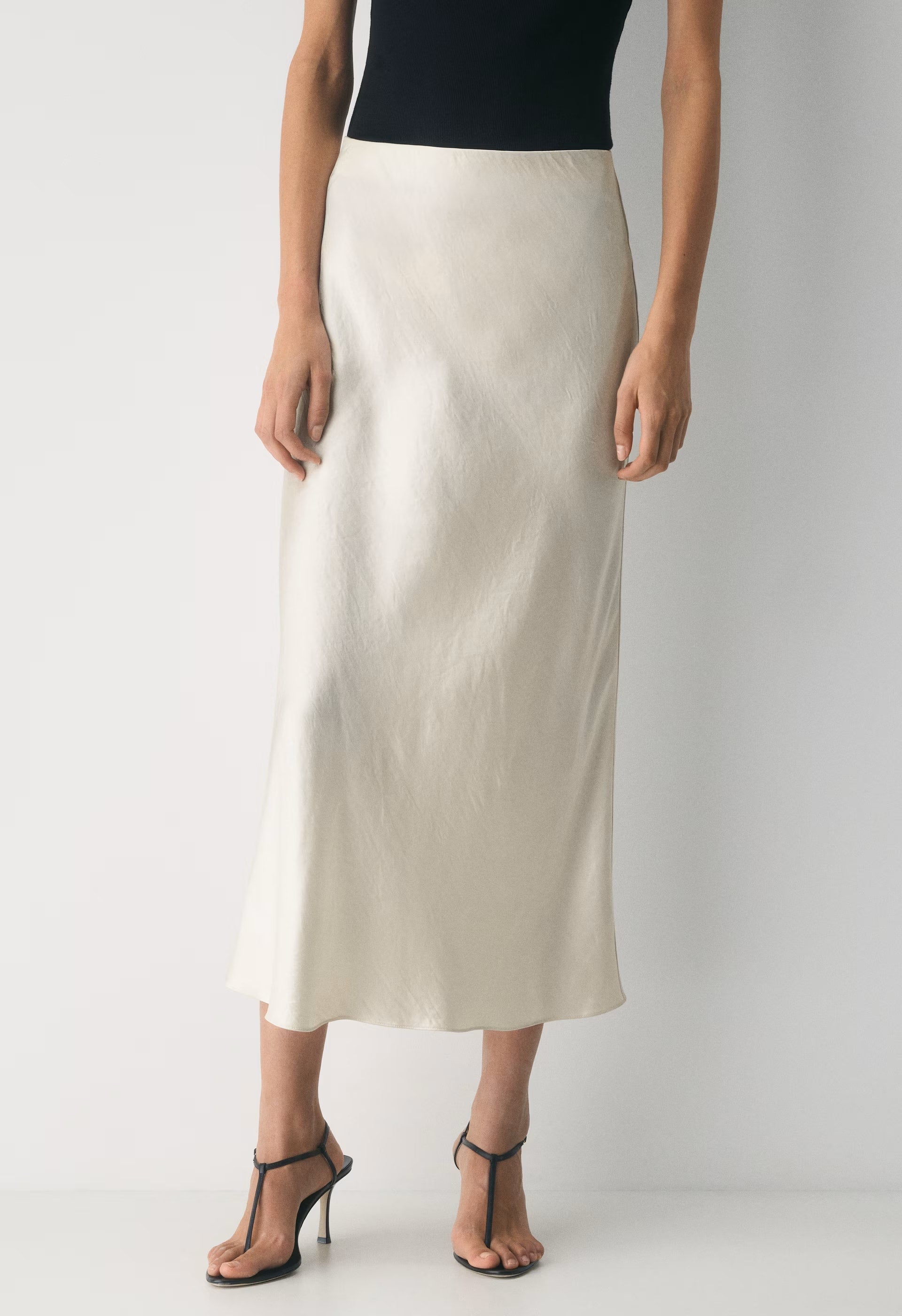 Slip Satin Maxi Skirt - ADMIRAL