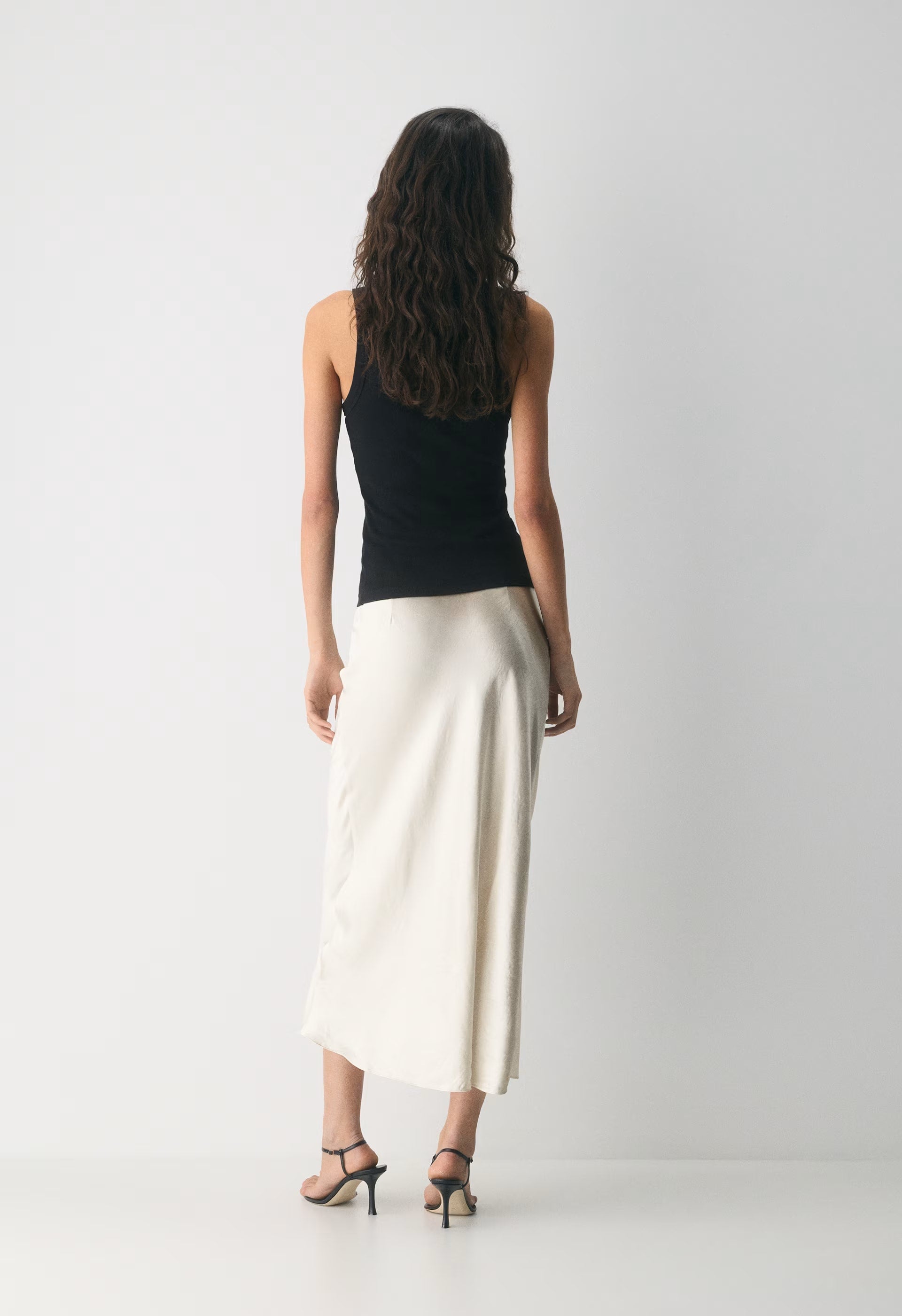 Slip Satin Maxi Skirt - ADMIRAL