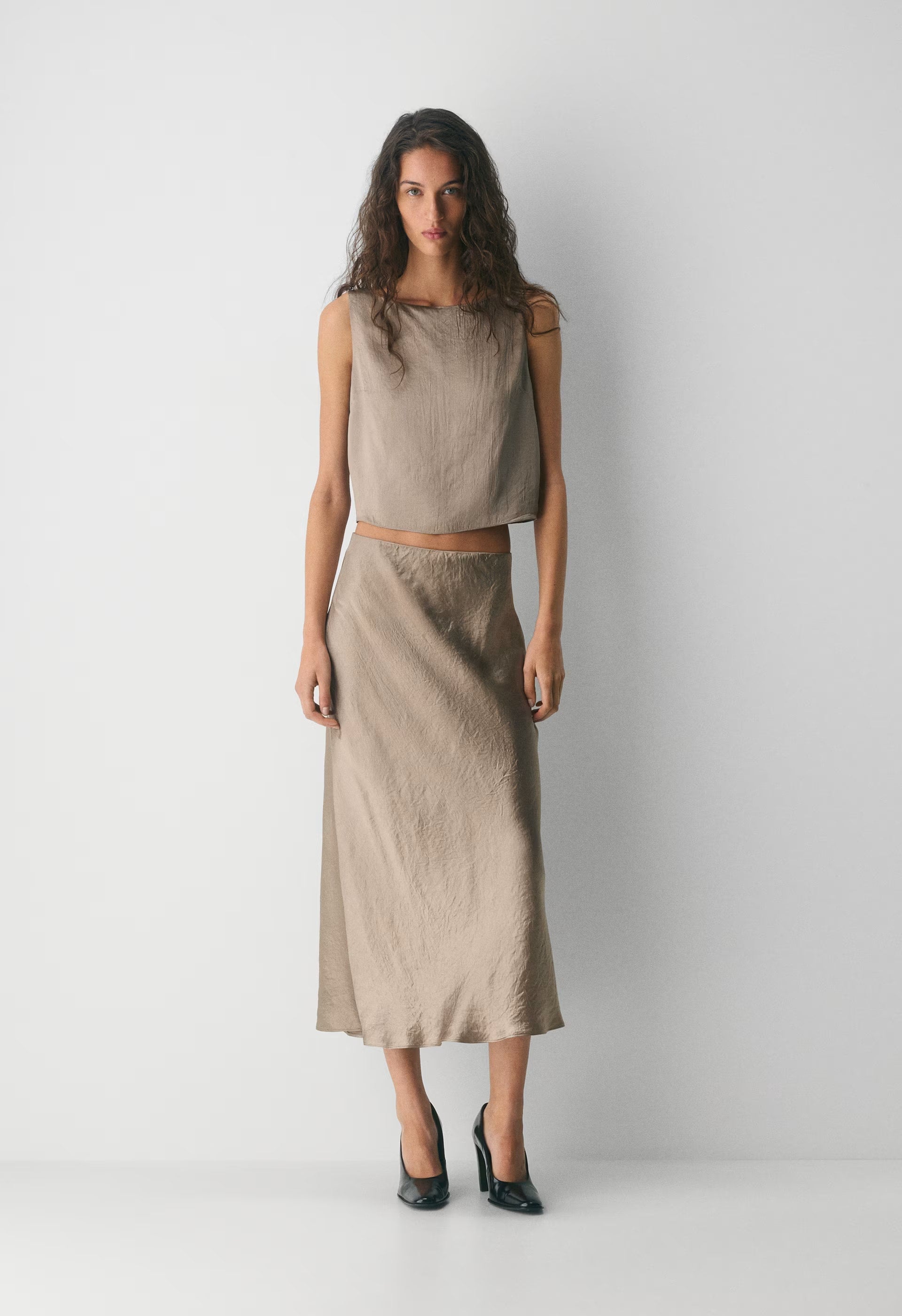 Slip Satin Maxi Skirt - DENUDE