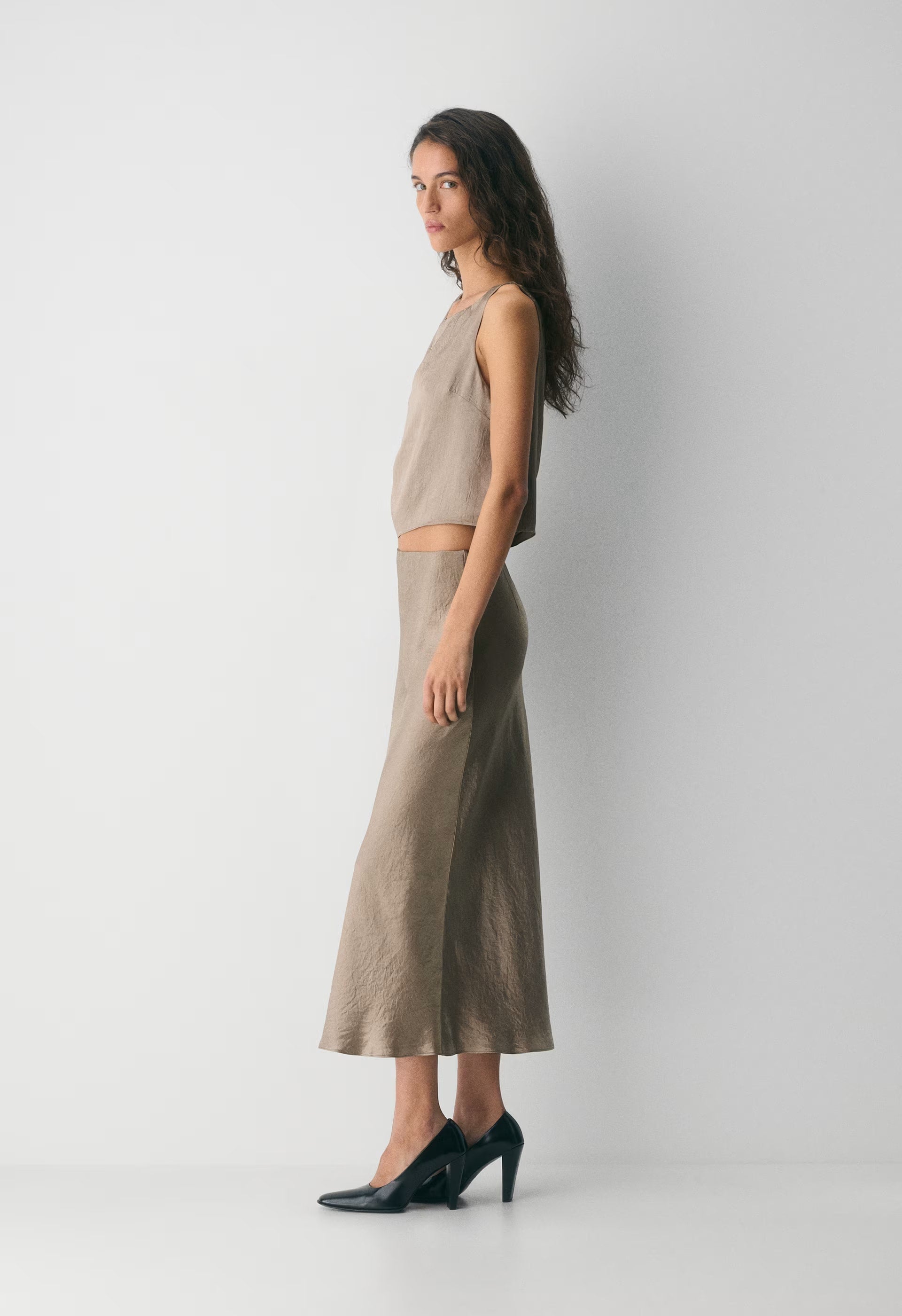 Slip Satin Maxi Skirt - DENUDE