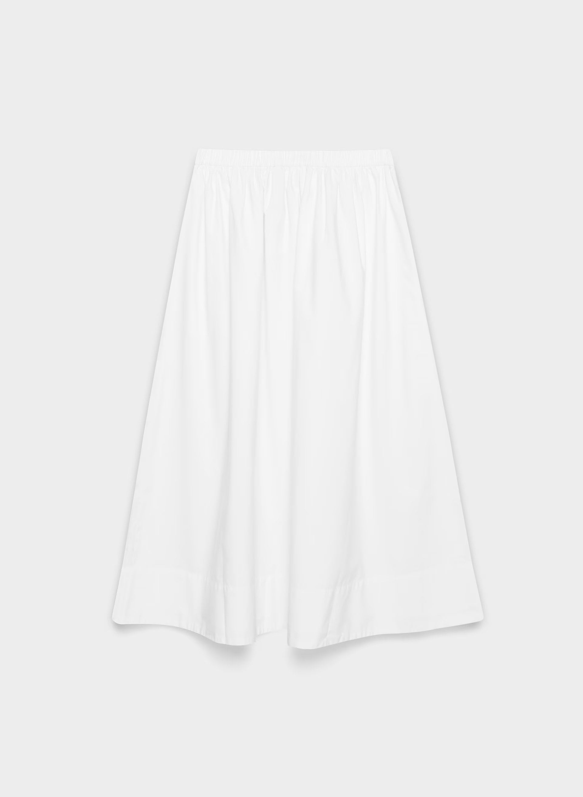 Luminary Poplin Skirt - BRIGHT WHITE