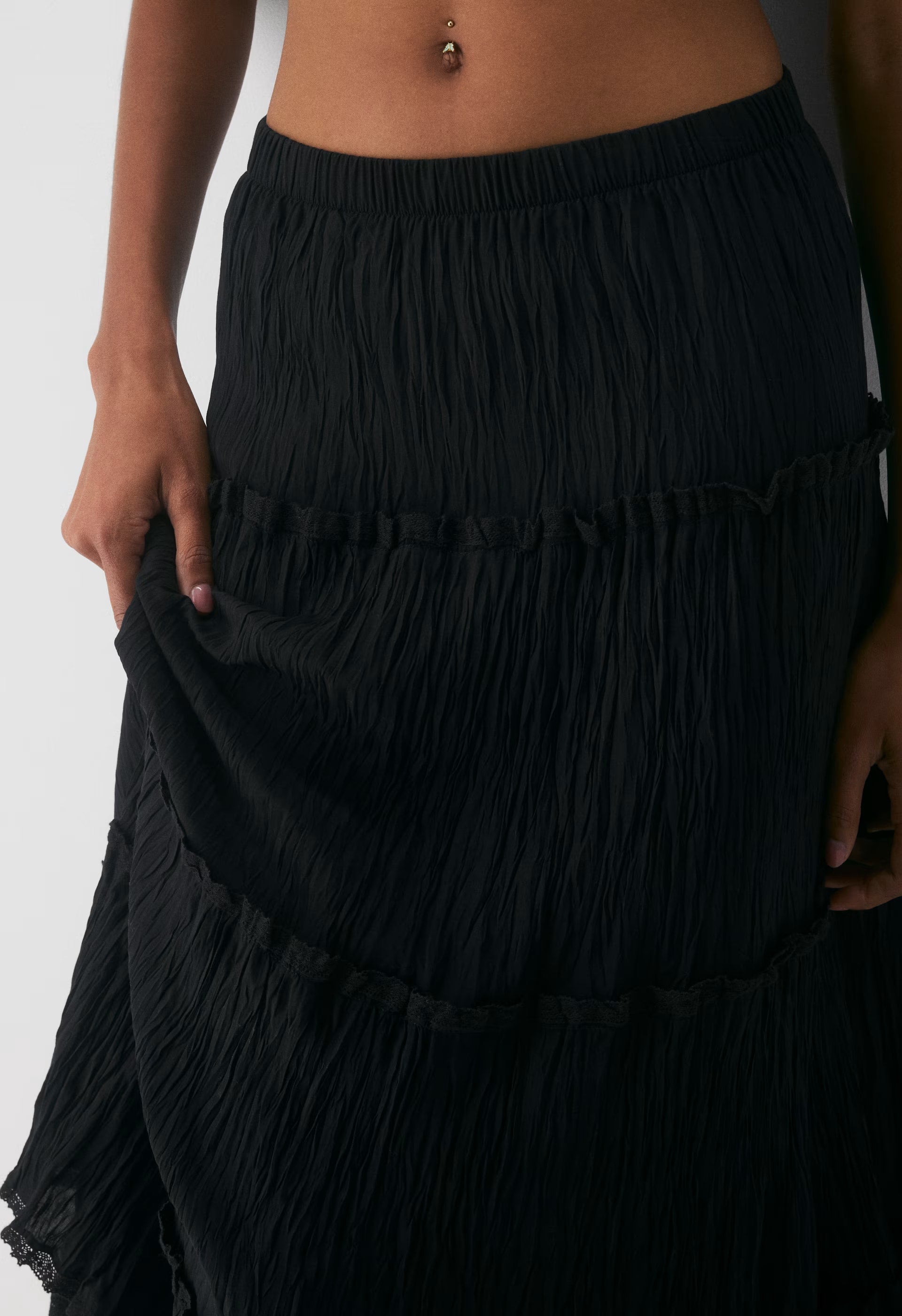 Damasque Skirt - BLACK
