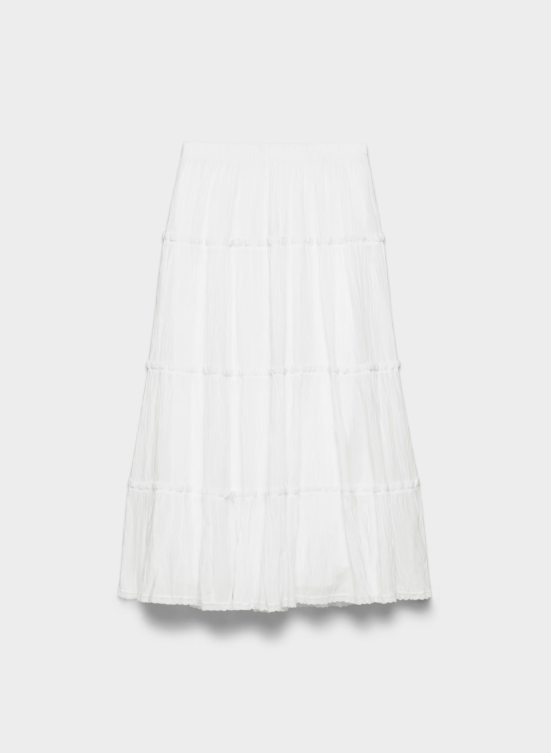 Damasque Skirt - WHITE