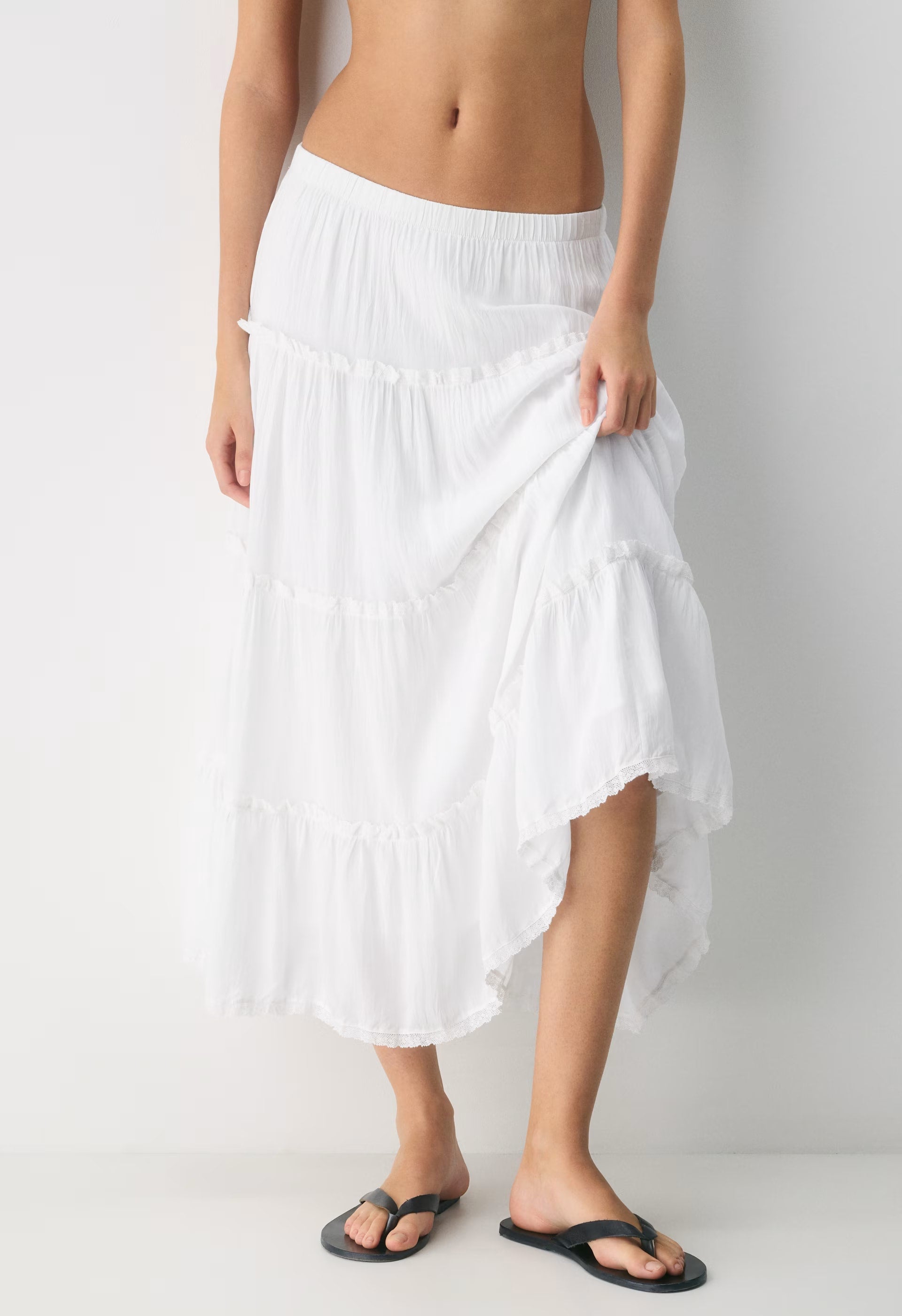Damasque Skirt - WHITE