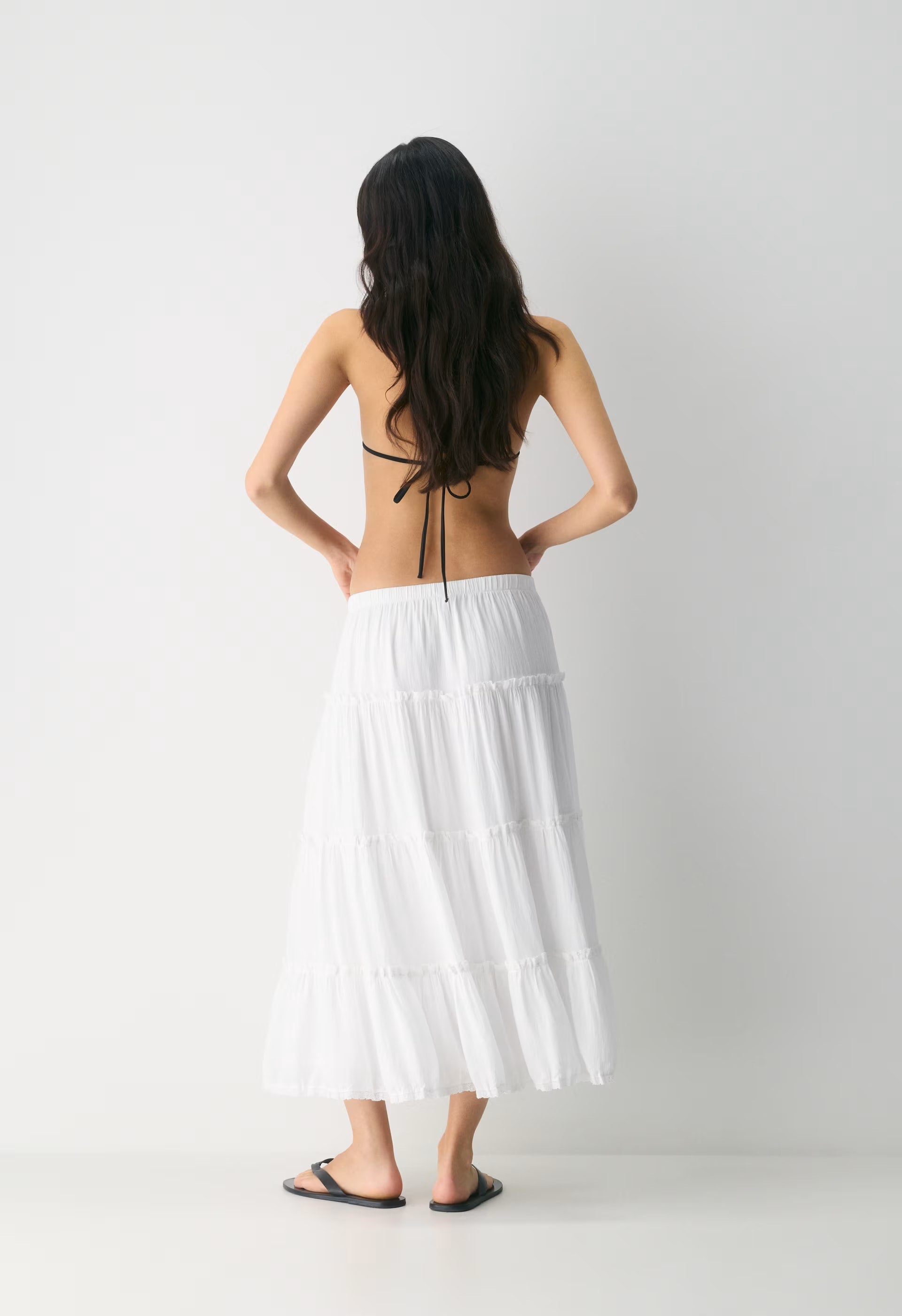 Damasque Skirt - WHITE