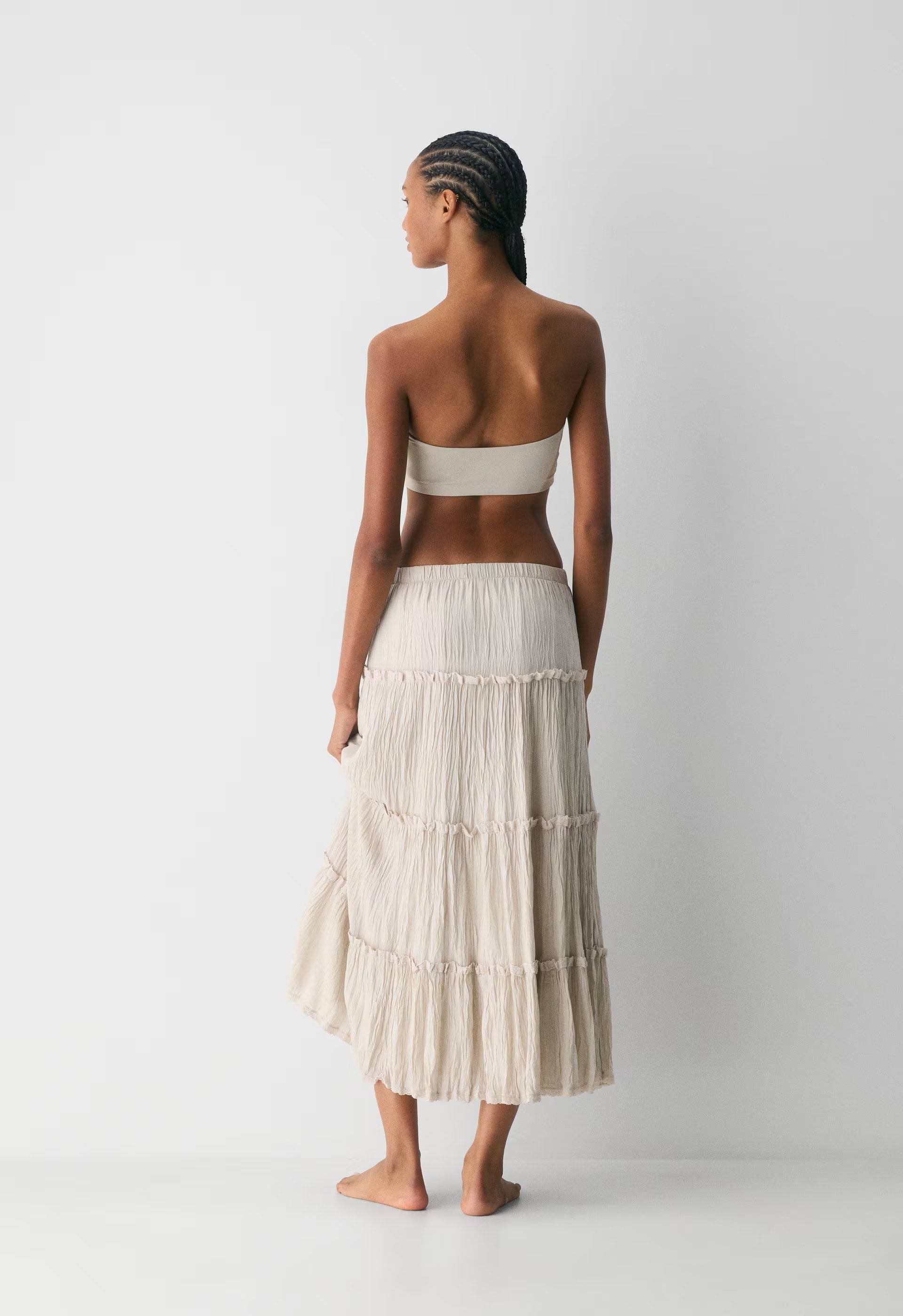 Damasque Skirt - METROPOLIS BEIGE