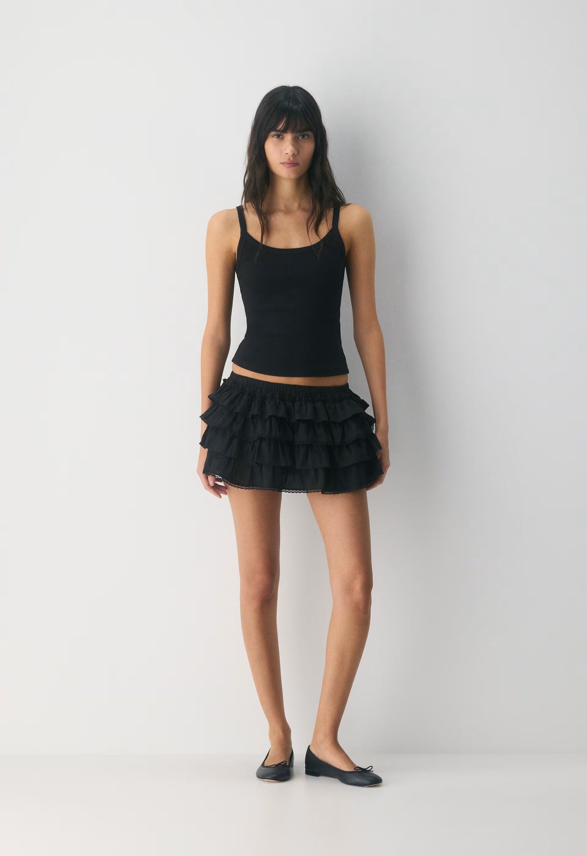 Theo Poplin Skort - BLACK