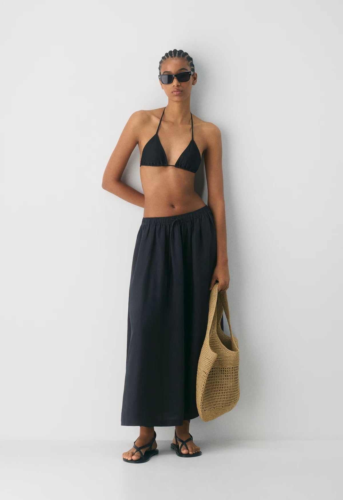 Socialite Linen Skirt - ADMIRAL