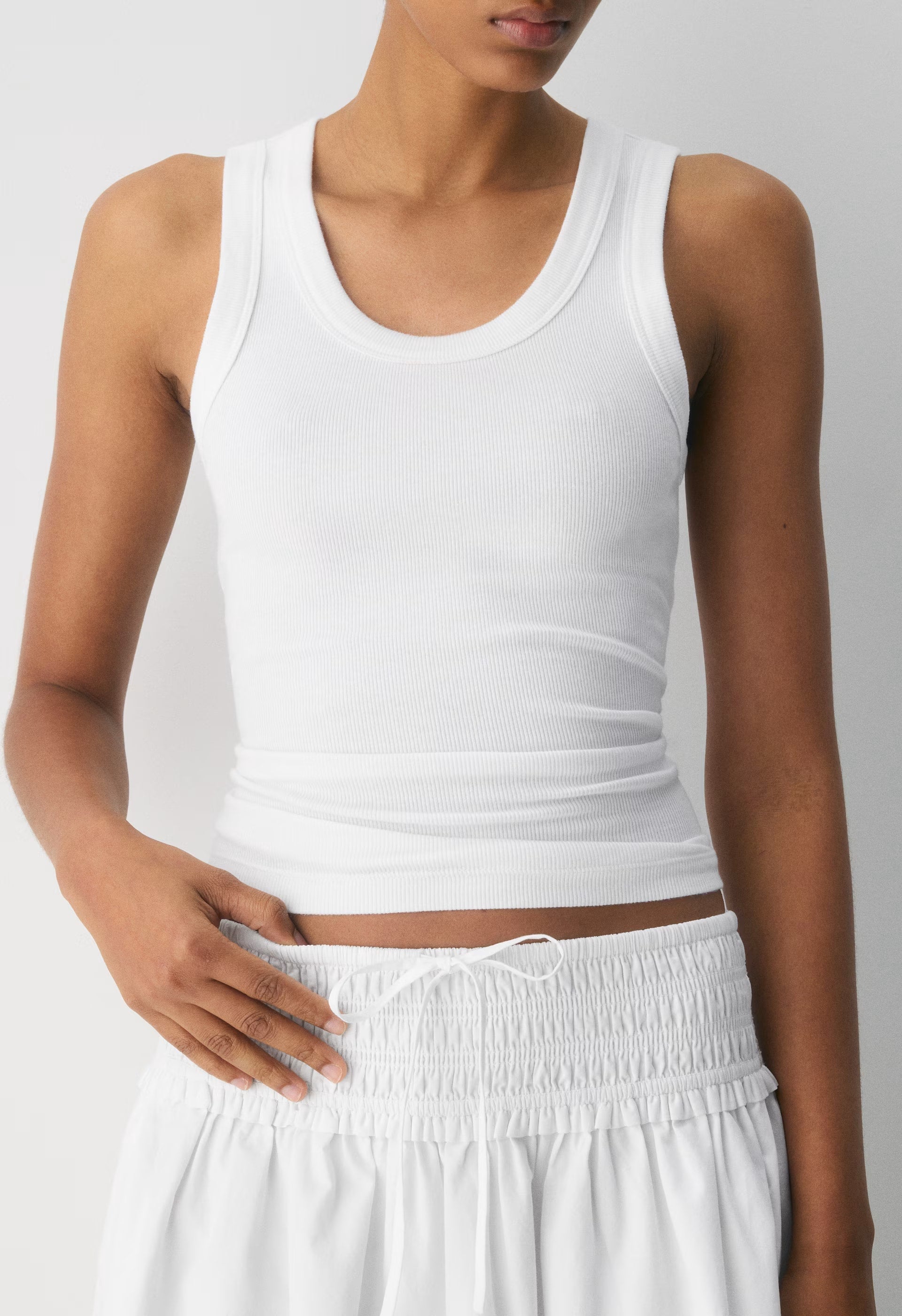 Vetiver Poplin Skirt - BRIGHT WHITE