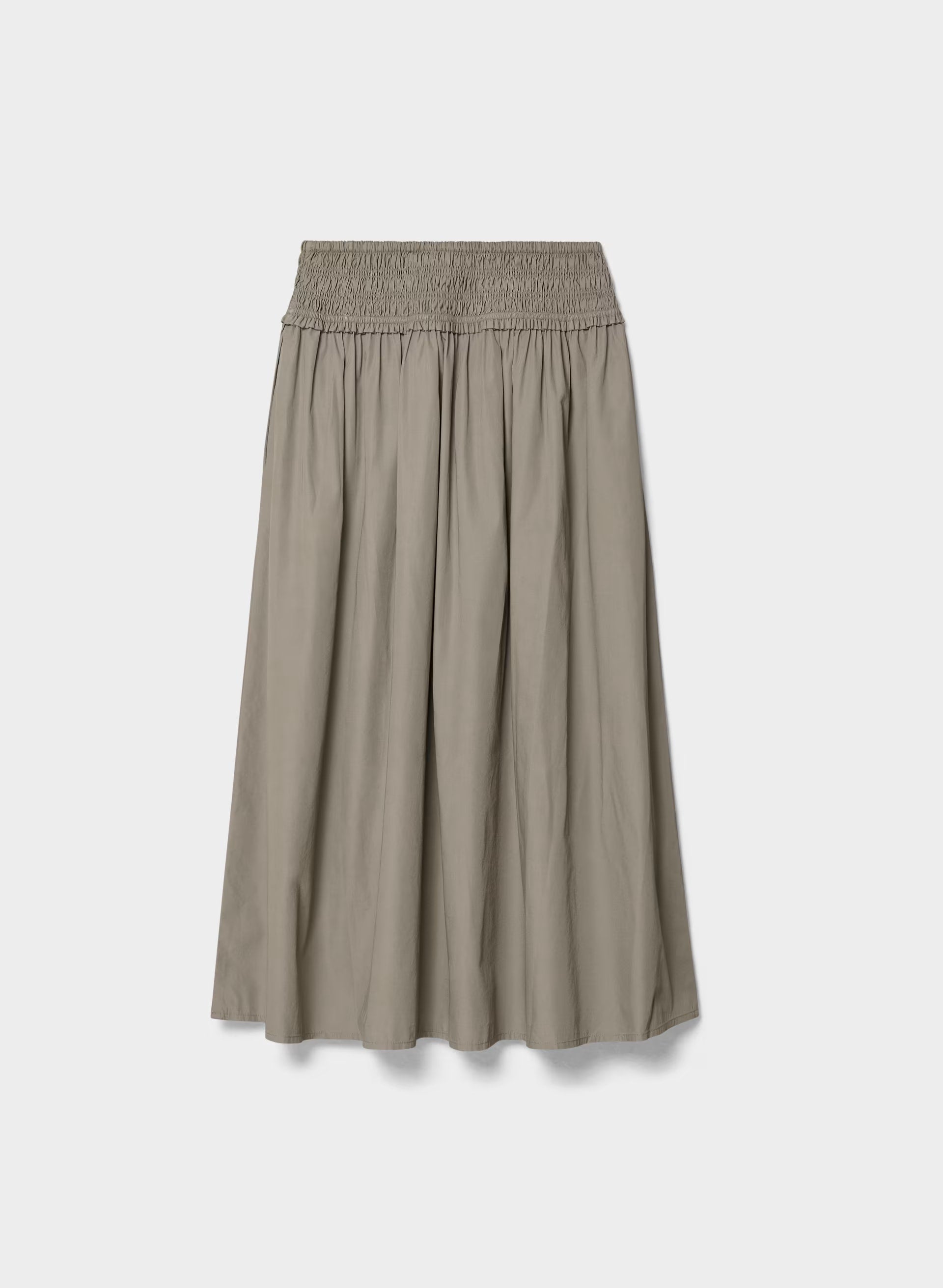 Vetiver Poplin Skirt - TURNER TAUPE