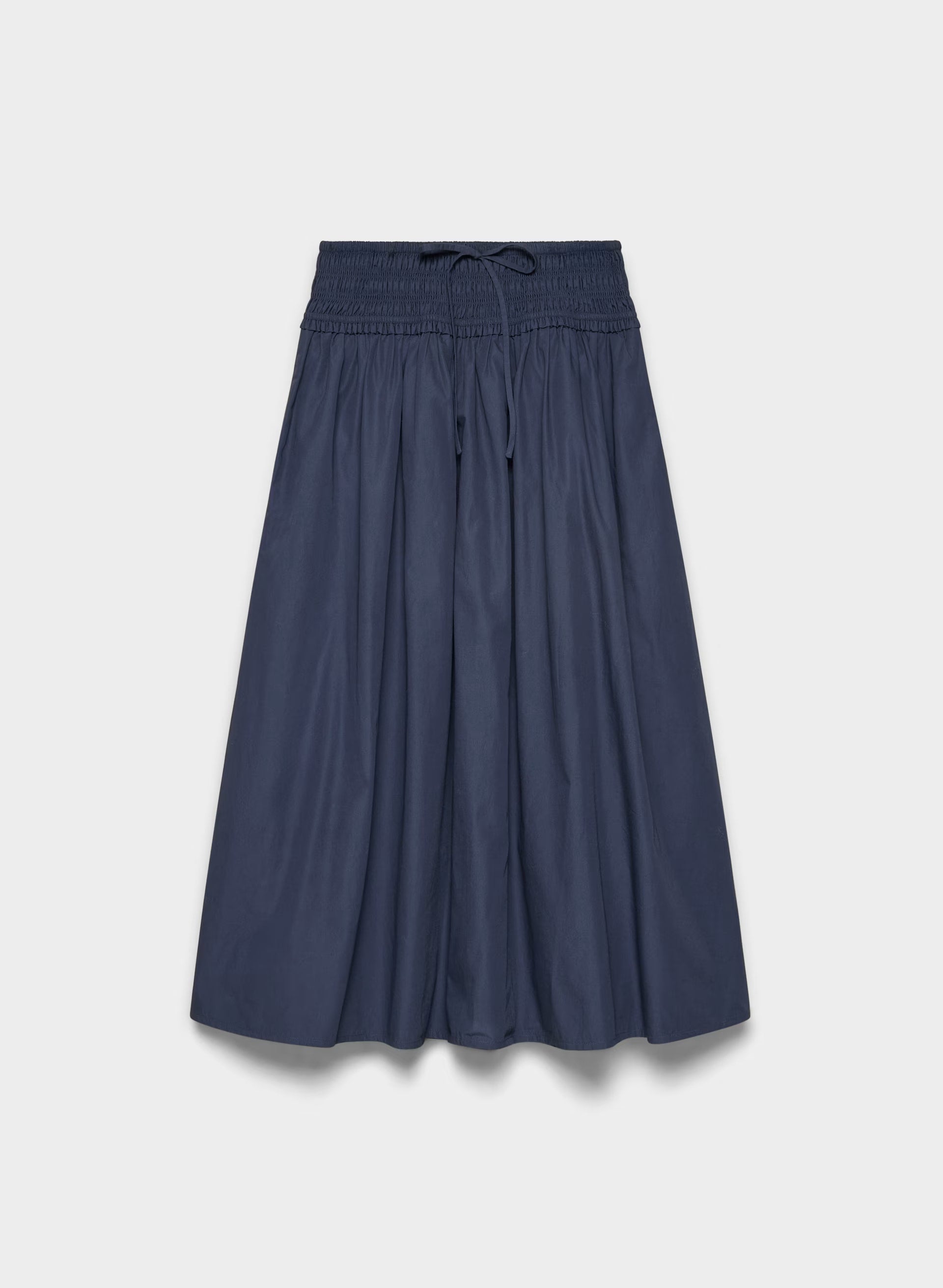 Vetiver Poplin Skirt - HARBOUR NAVY