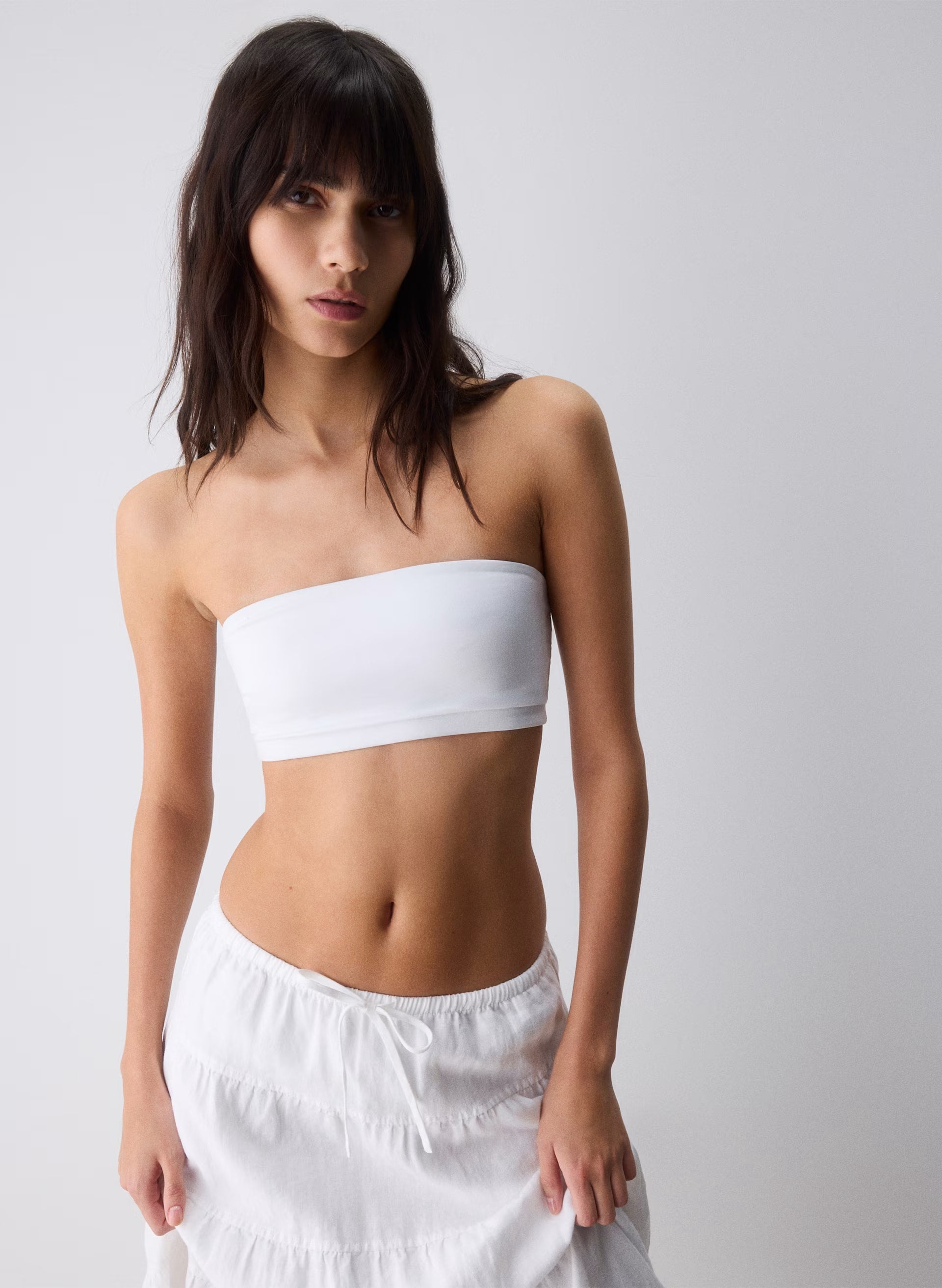 Bouquet Linen Skirt - UNDYED ECRU