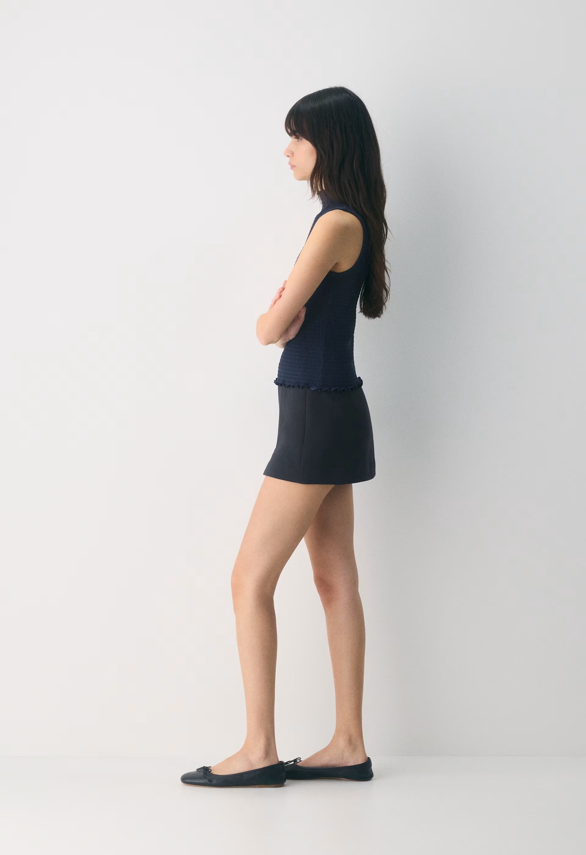 Daphne Skort - Crepette™ - DARK NIGHT NAVY