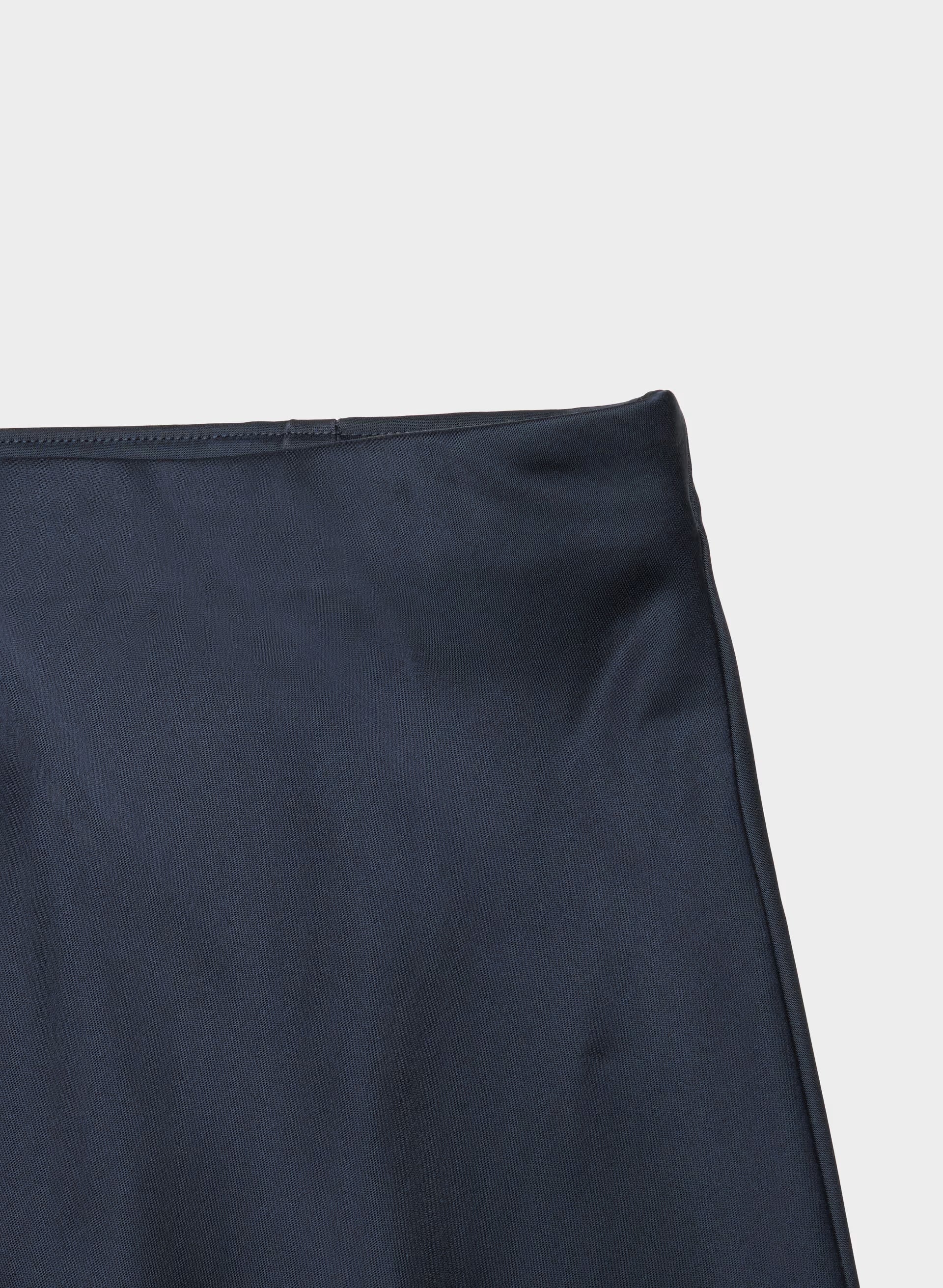 Henrietta Satin Skirt - ADMIRAL/BLACK