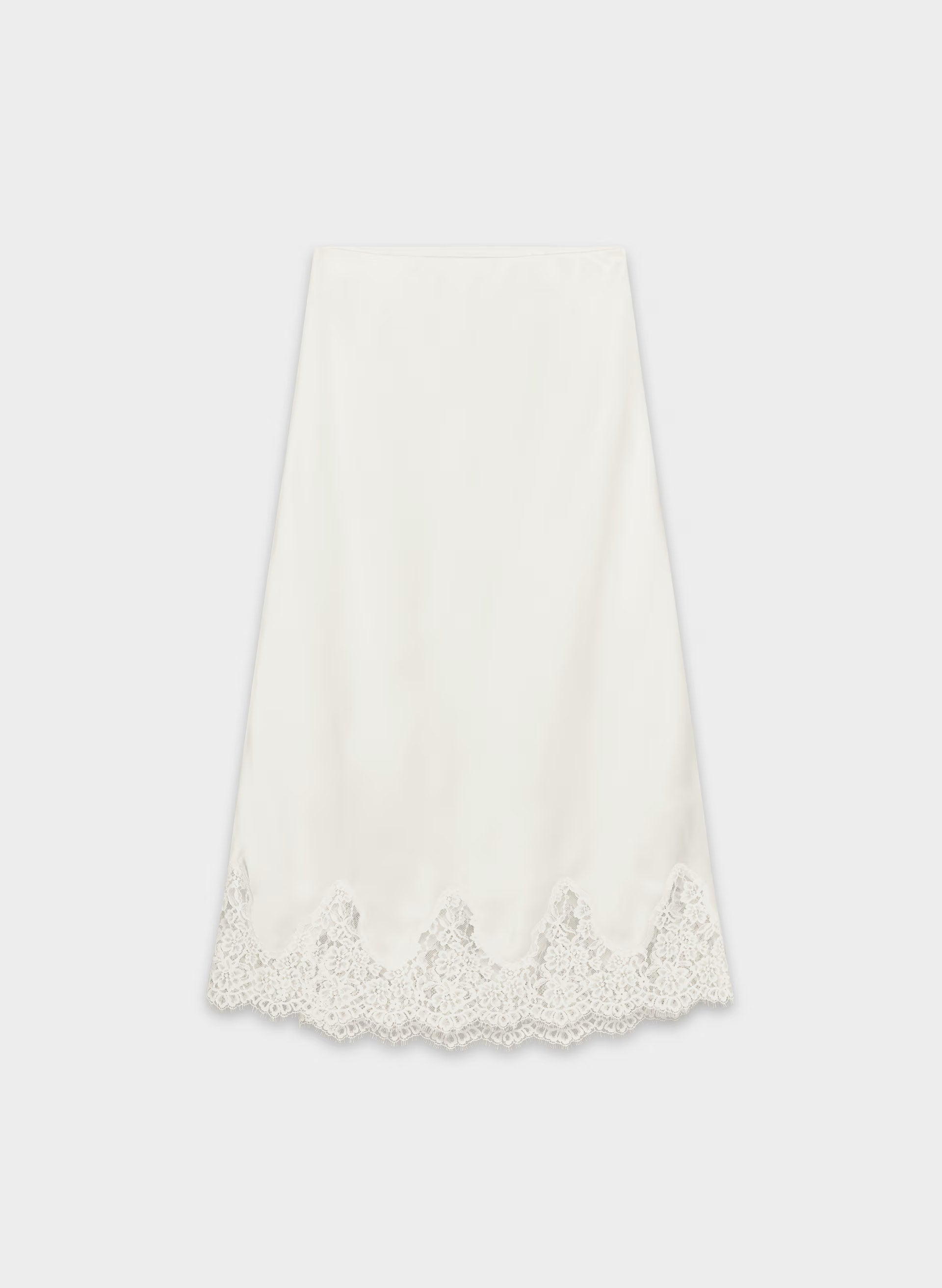 Henrietta Satin Skirt - LT BIRCH/ LT BIRCH