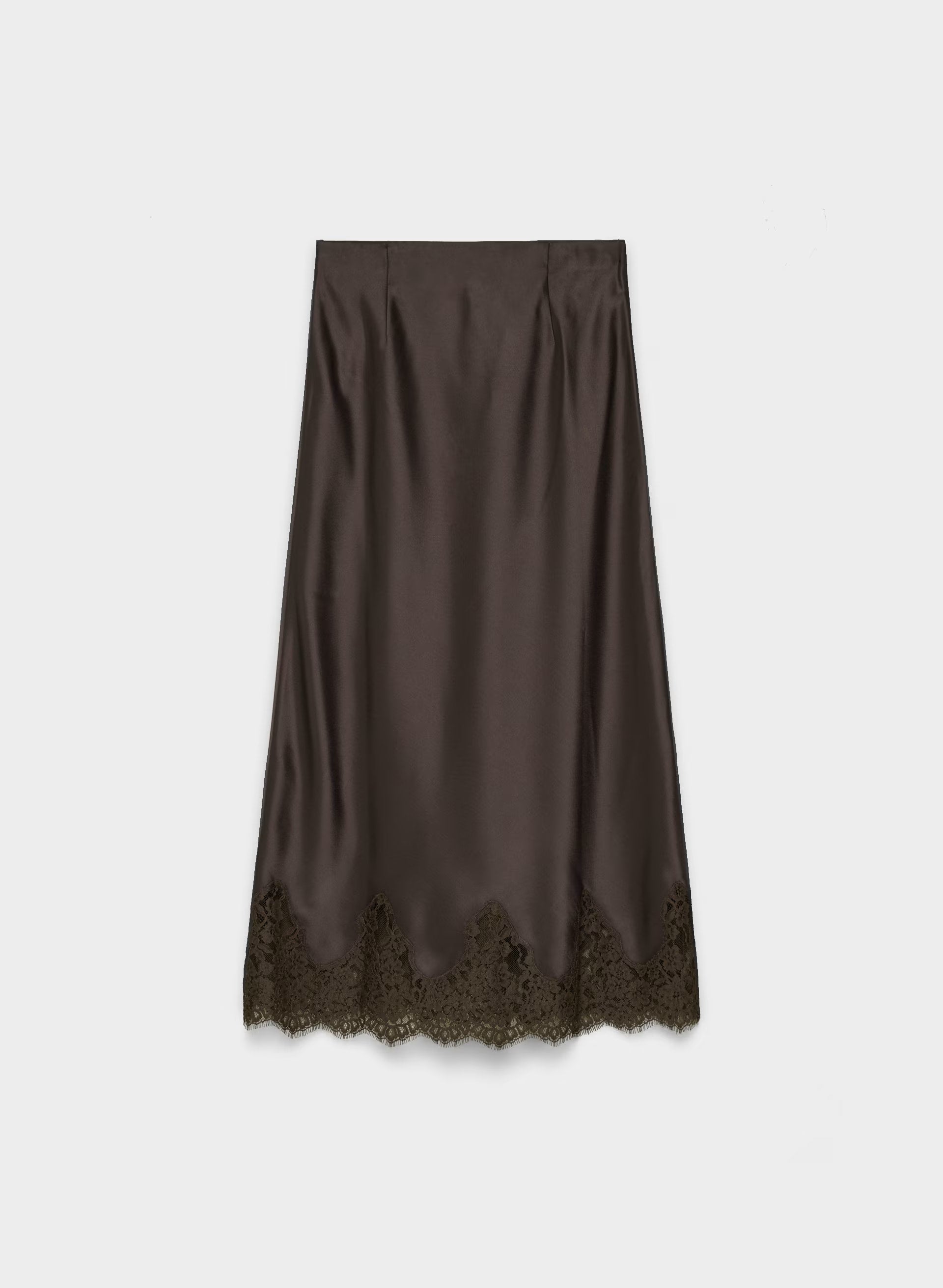 Henrietta Satin Skirt - RC MCH BR/ RCH MCH BRN