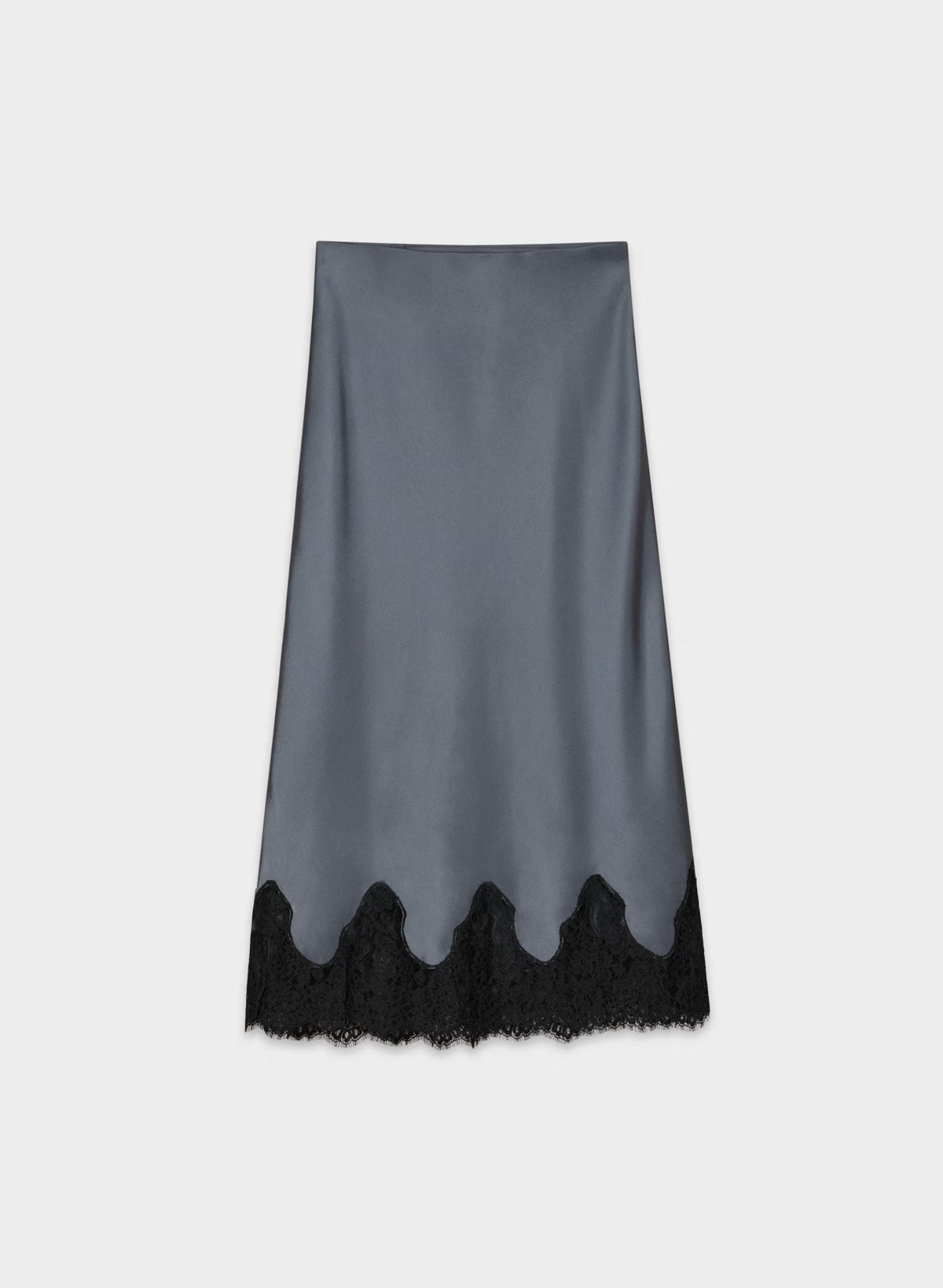 Henrietta Satin Skirt - VINTAGE NAVY/ BLACK