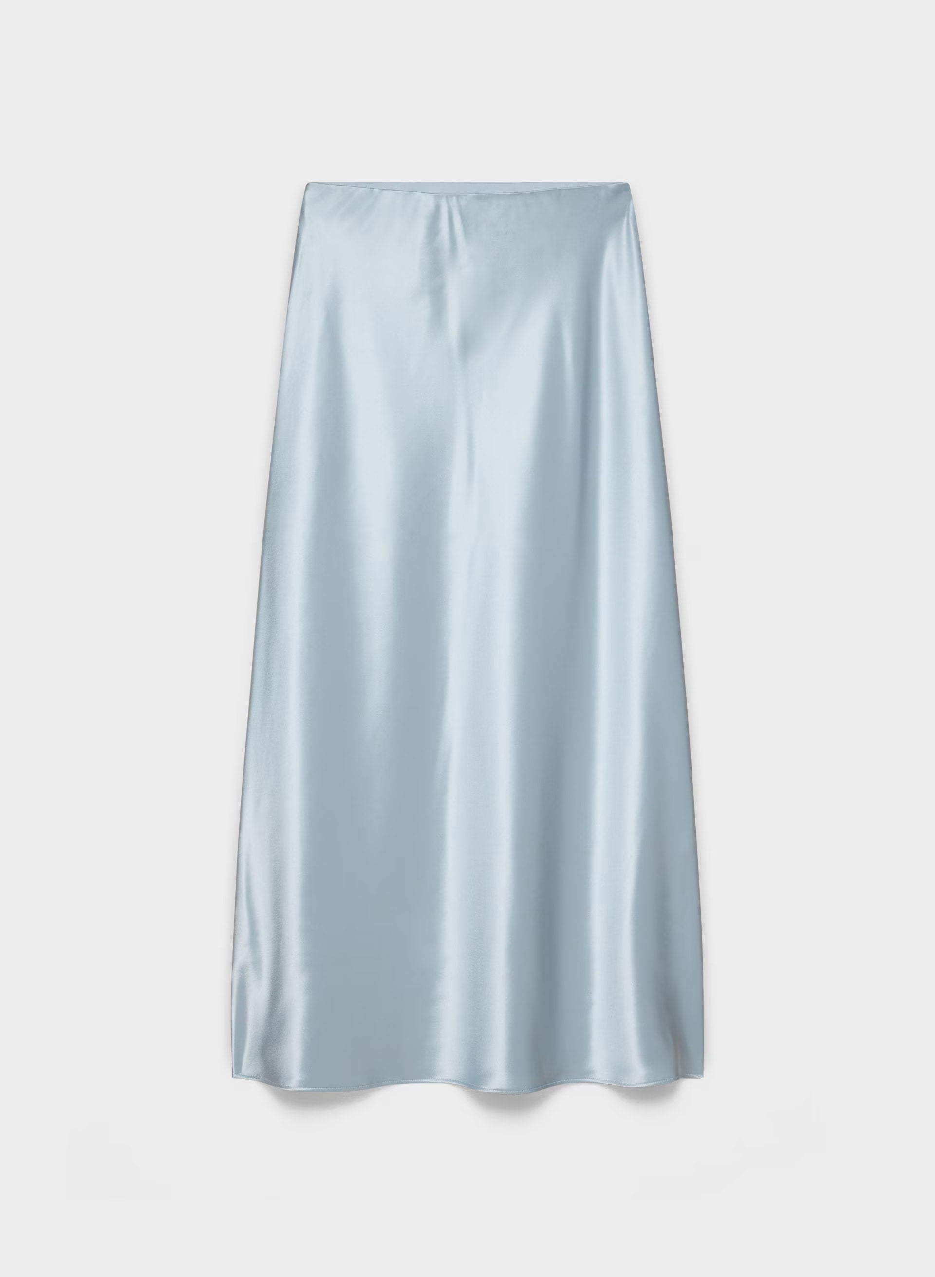 Capture Satin Skirt - DEW BLUE