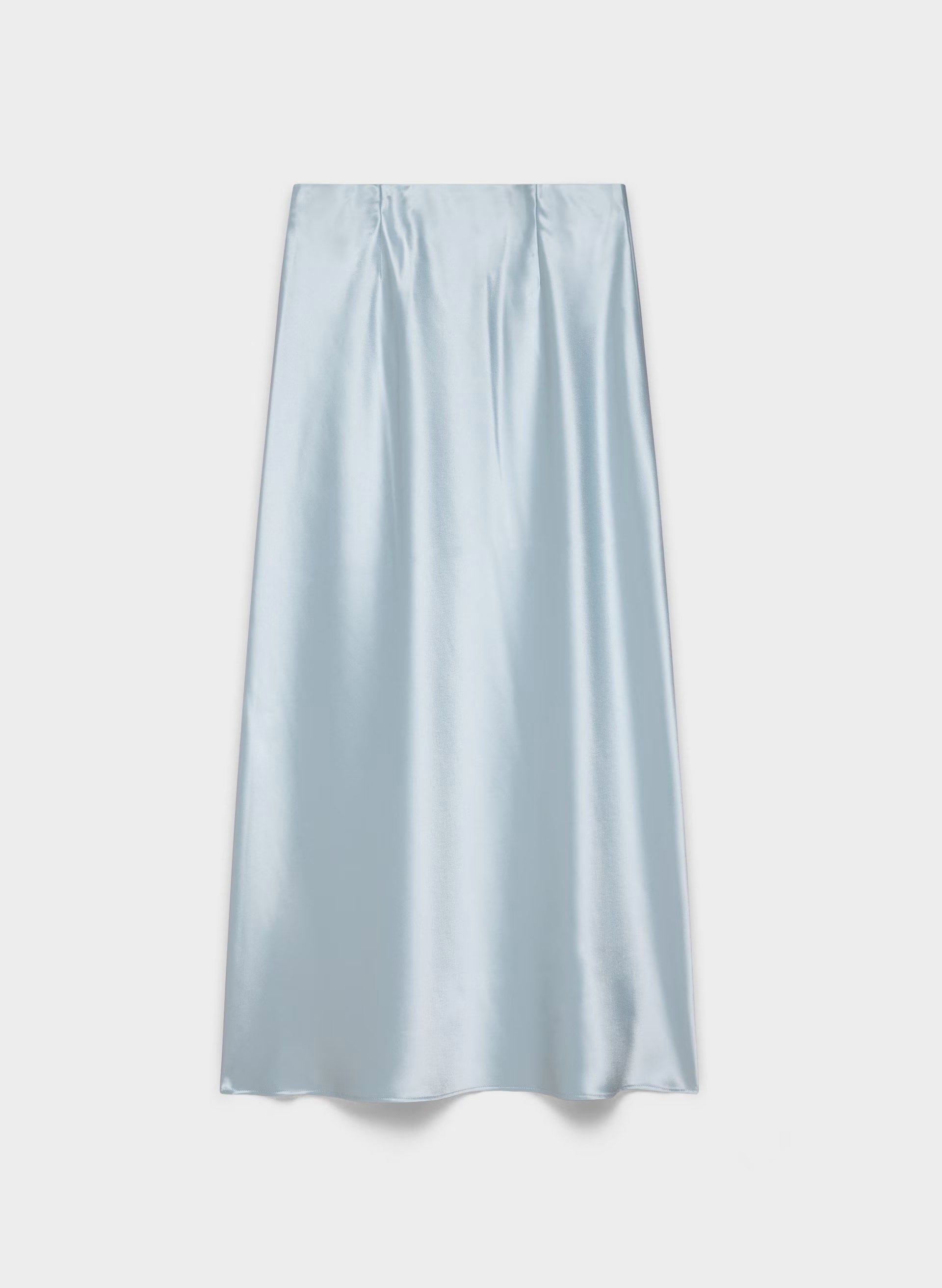 Capture Satin Skirt - DEW BLUE