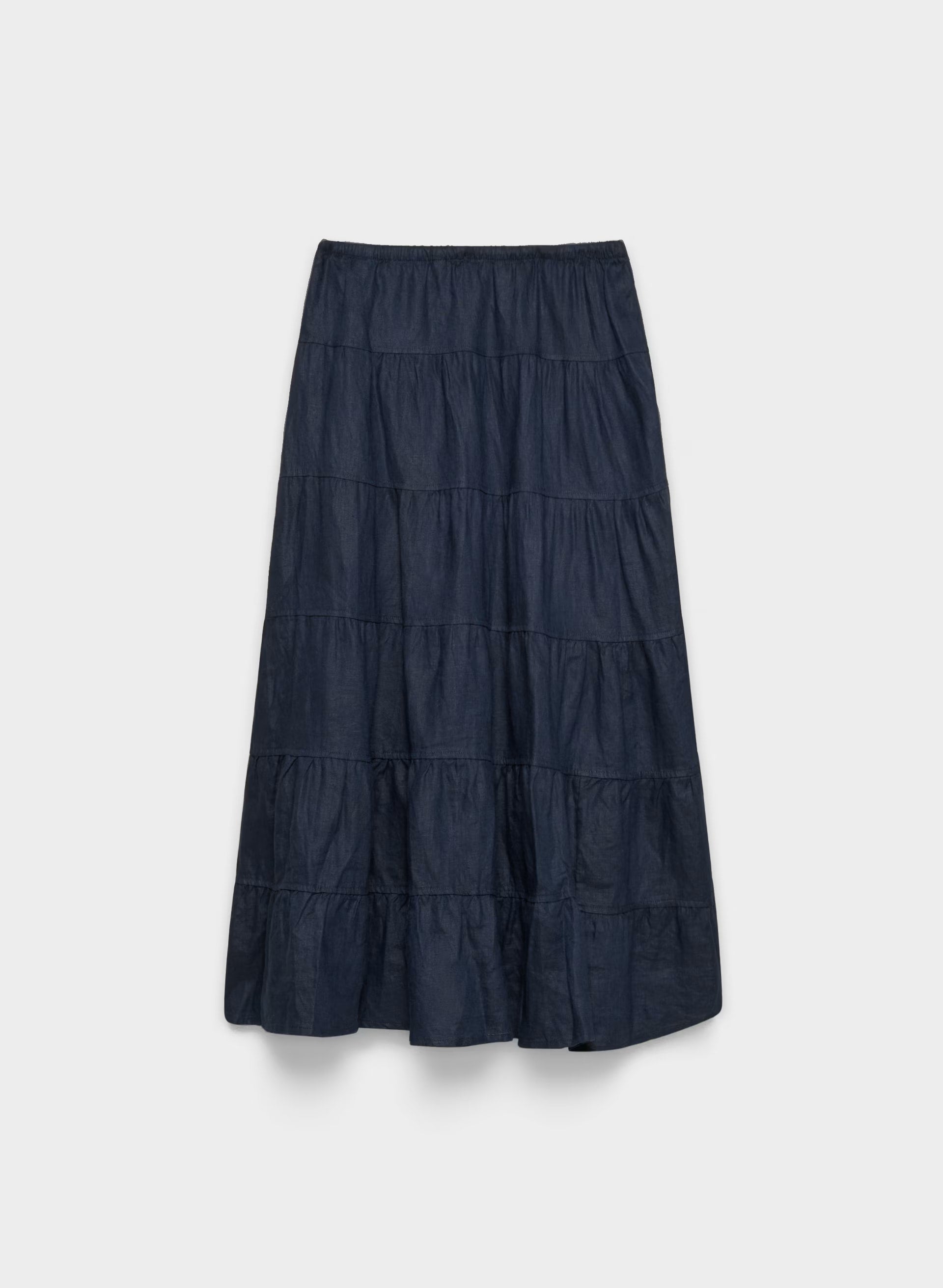 Bouquet Linen Skirt - ADMIRAL