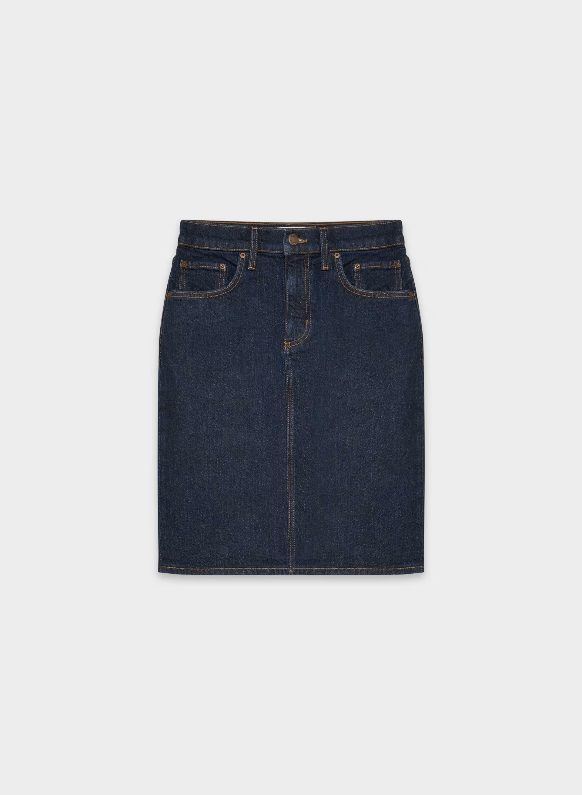 Denim Forum Mena Denim Skirt - NO-STRESS DARK BLUE
