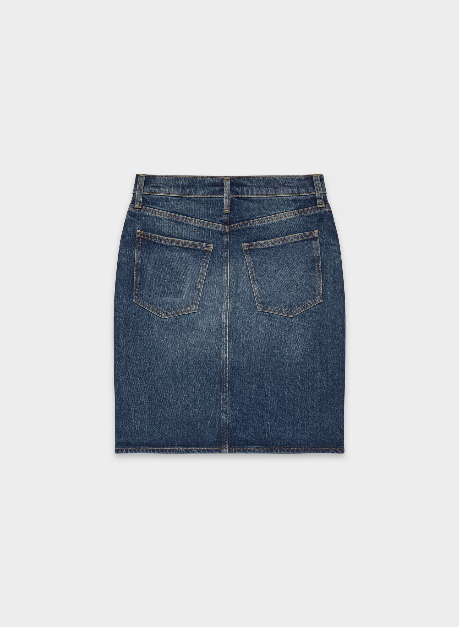 Denim Forum Mena Denim Skirt - VINTAGE DARK BLUE
