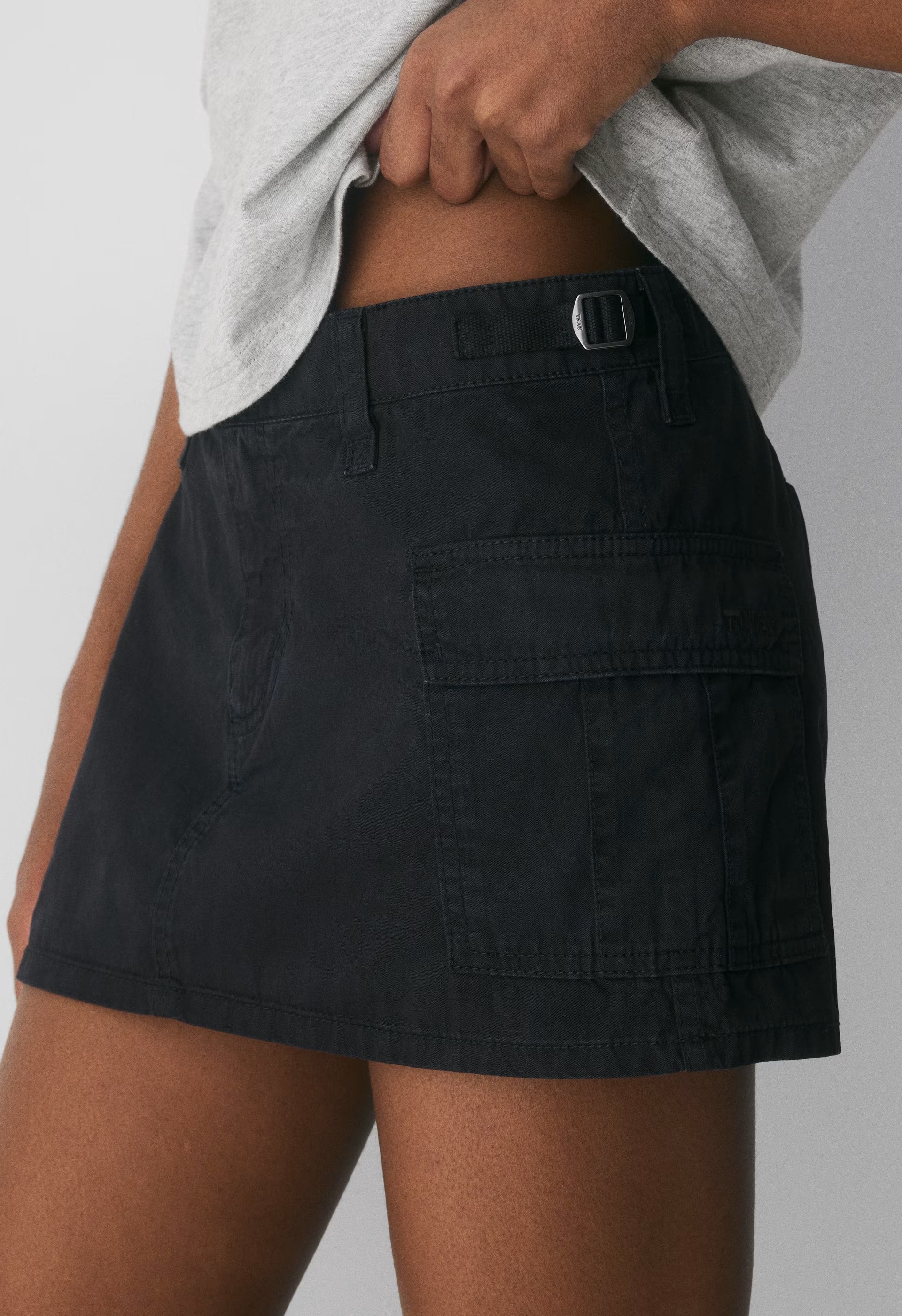 Bumper Cargo Skirt - LIVED-IN INK BLACK