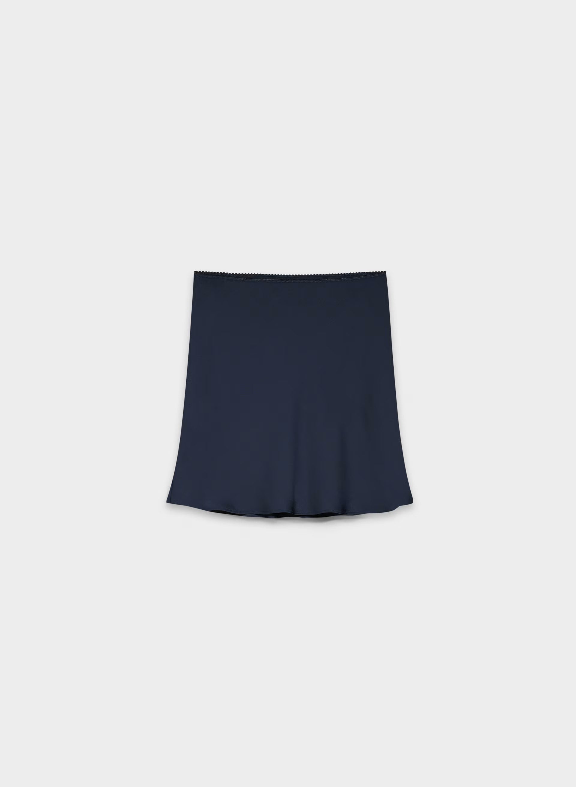 Smile Satin Skirt - ADMIRAL
